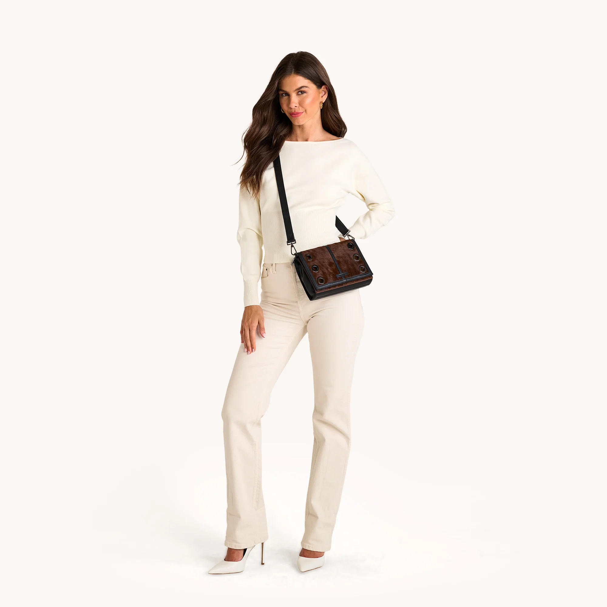 Montana Clutch | Calf Hair/Gunmetal | Sml - Image 6