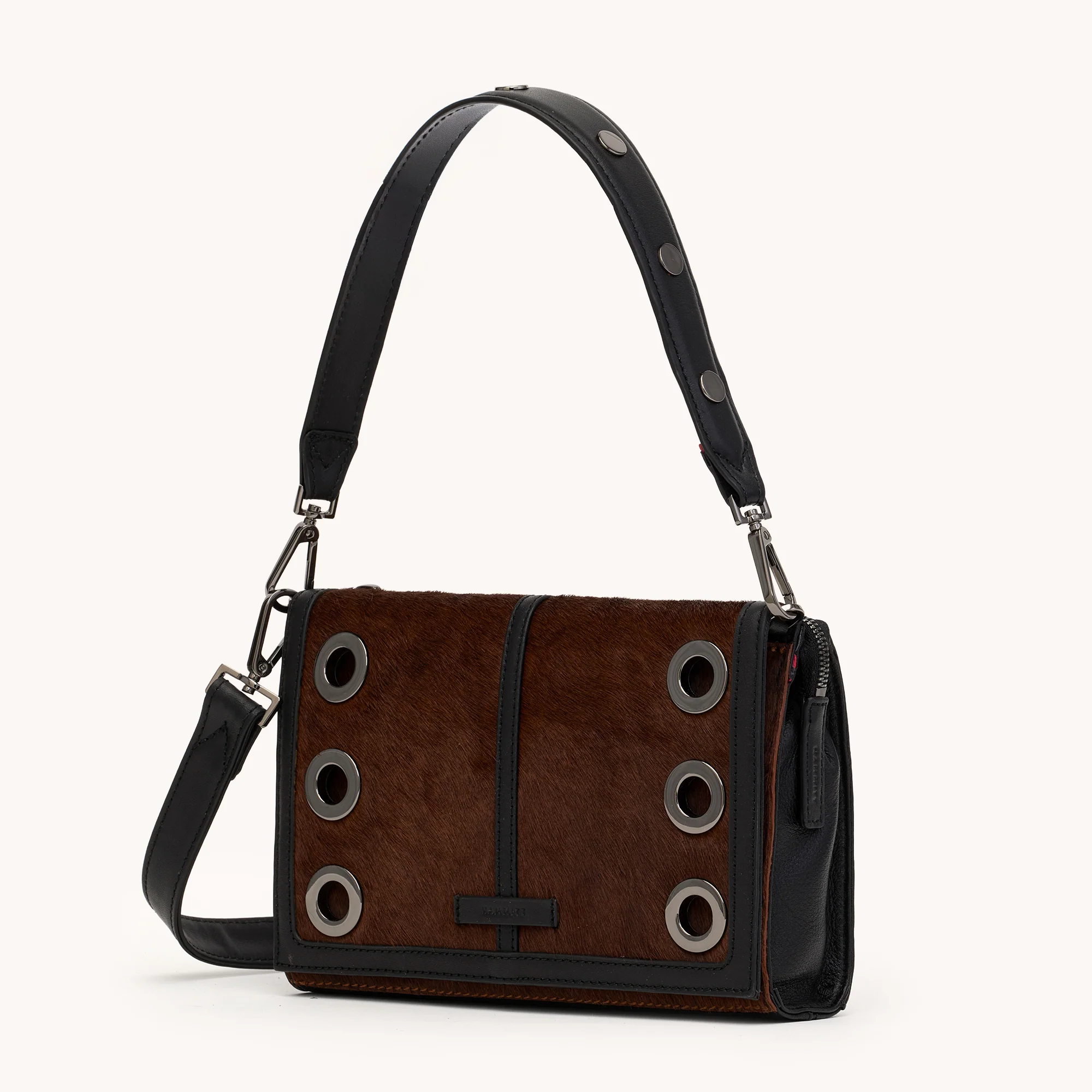 Montana Clutch | Calf Hair/Gunmetal | Sml - Image 7