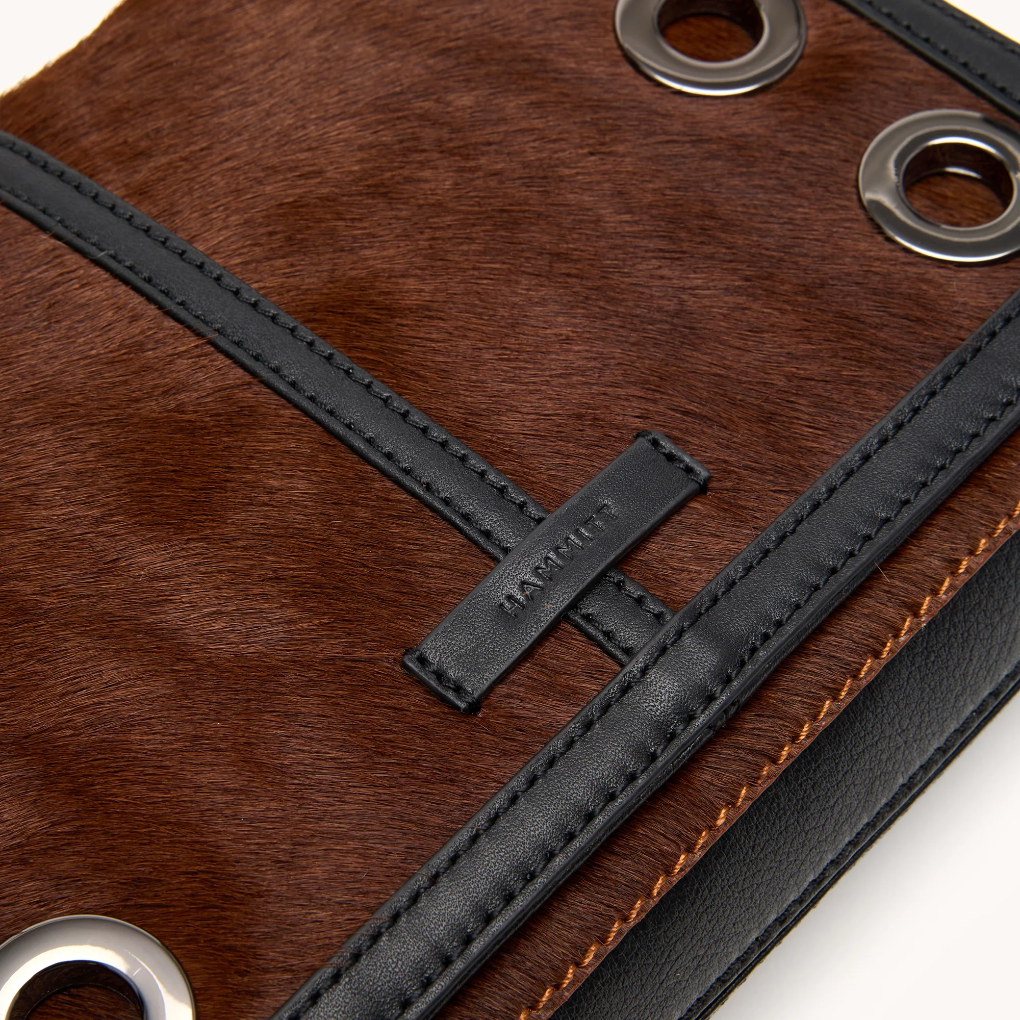 Montana Clutch | Calf Hair/Gunmetal | Sml - Image 9