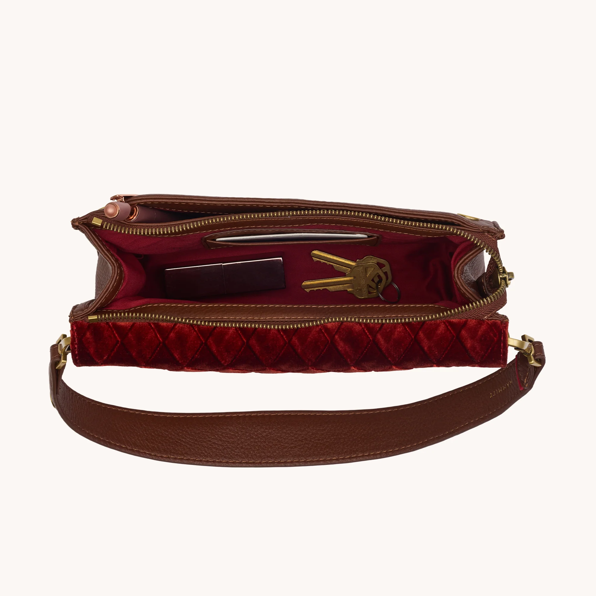 Montana Clutch | Monarch Velvet/Antique Gold | Sml - Image 13