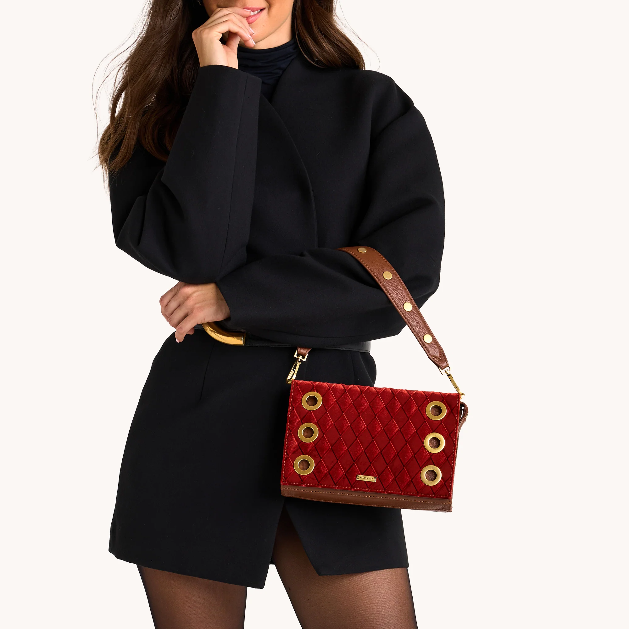 Montana Clutch | Monarch Velvet/Antique Gold | Sml - Image 3
