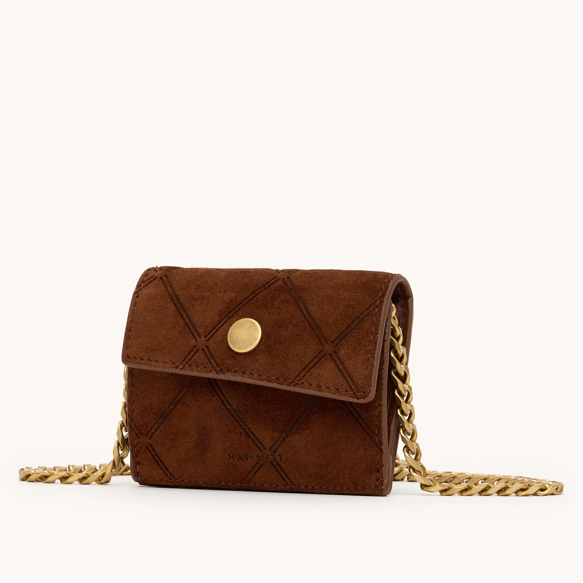 Montana Pendant | Chocolate Diamond Suede/Antique Gold - Image 4