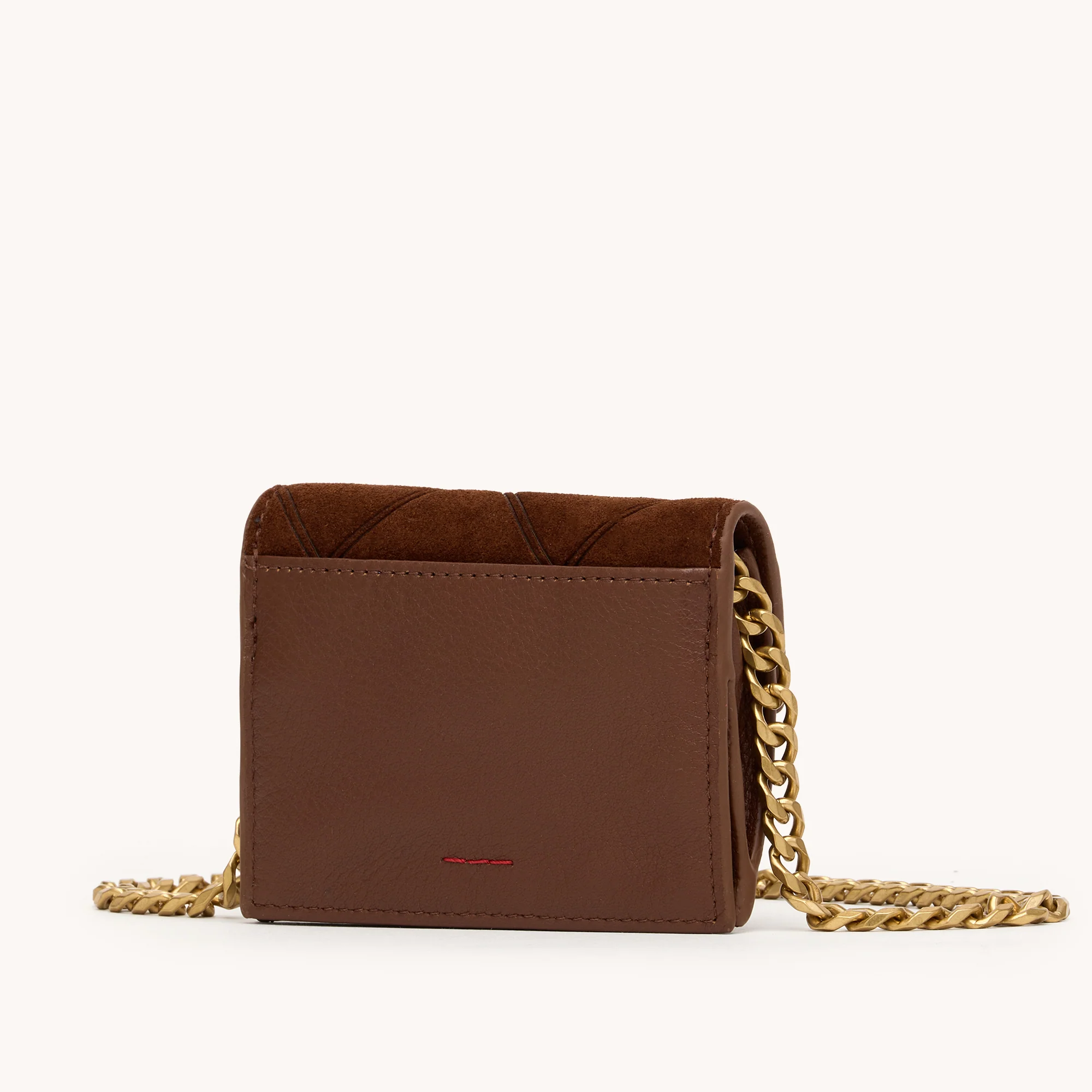 Montana Pendant | Chocolate Diamond Suede/Antique Gold - Image 6