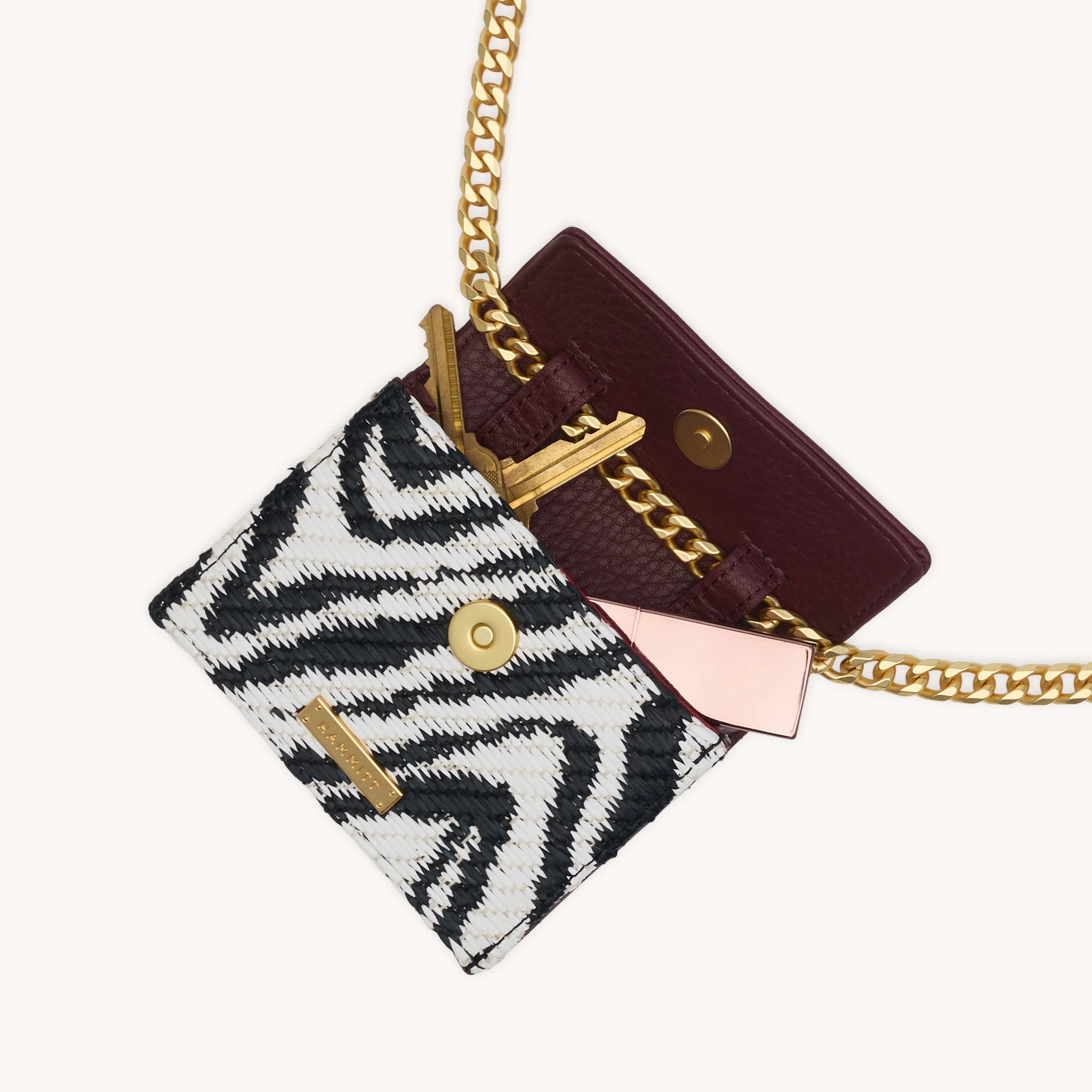Montana Pendant | Zebra/Brushed Gold - Image 13