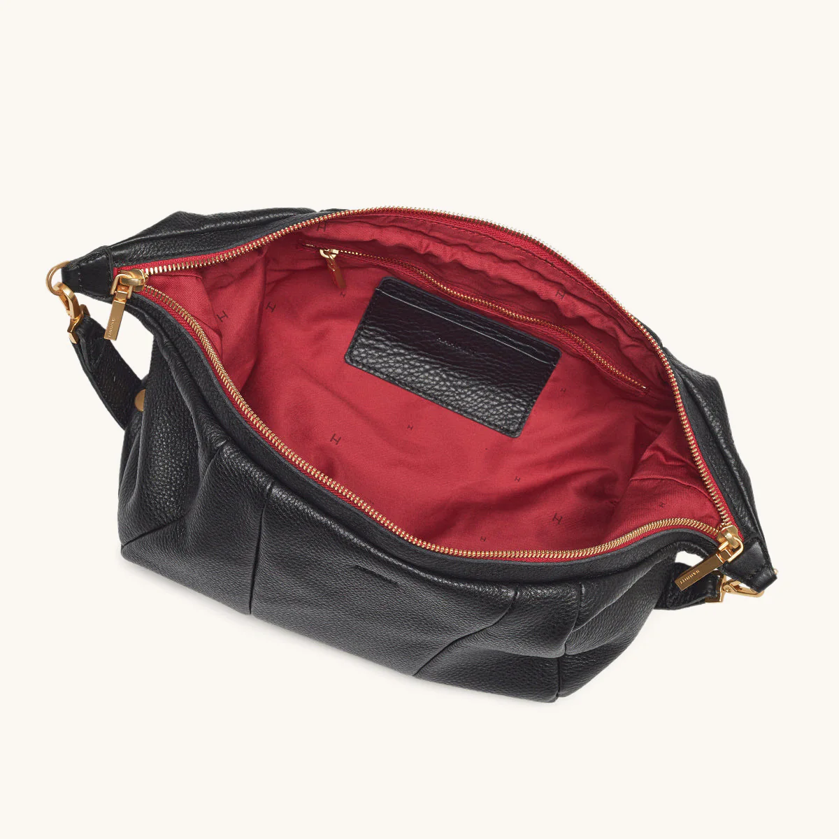 Morgan | Black/Brushed Gold Red Zip - Image 5
