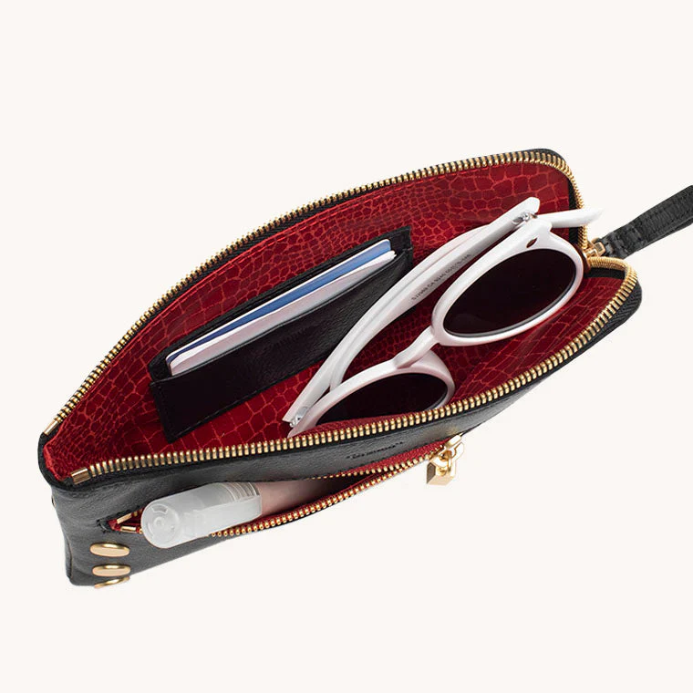 Nash | Black/Brushed Gold Red Zip | Sml - Image 6
