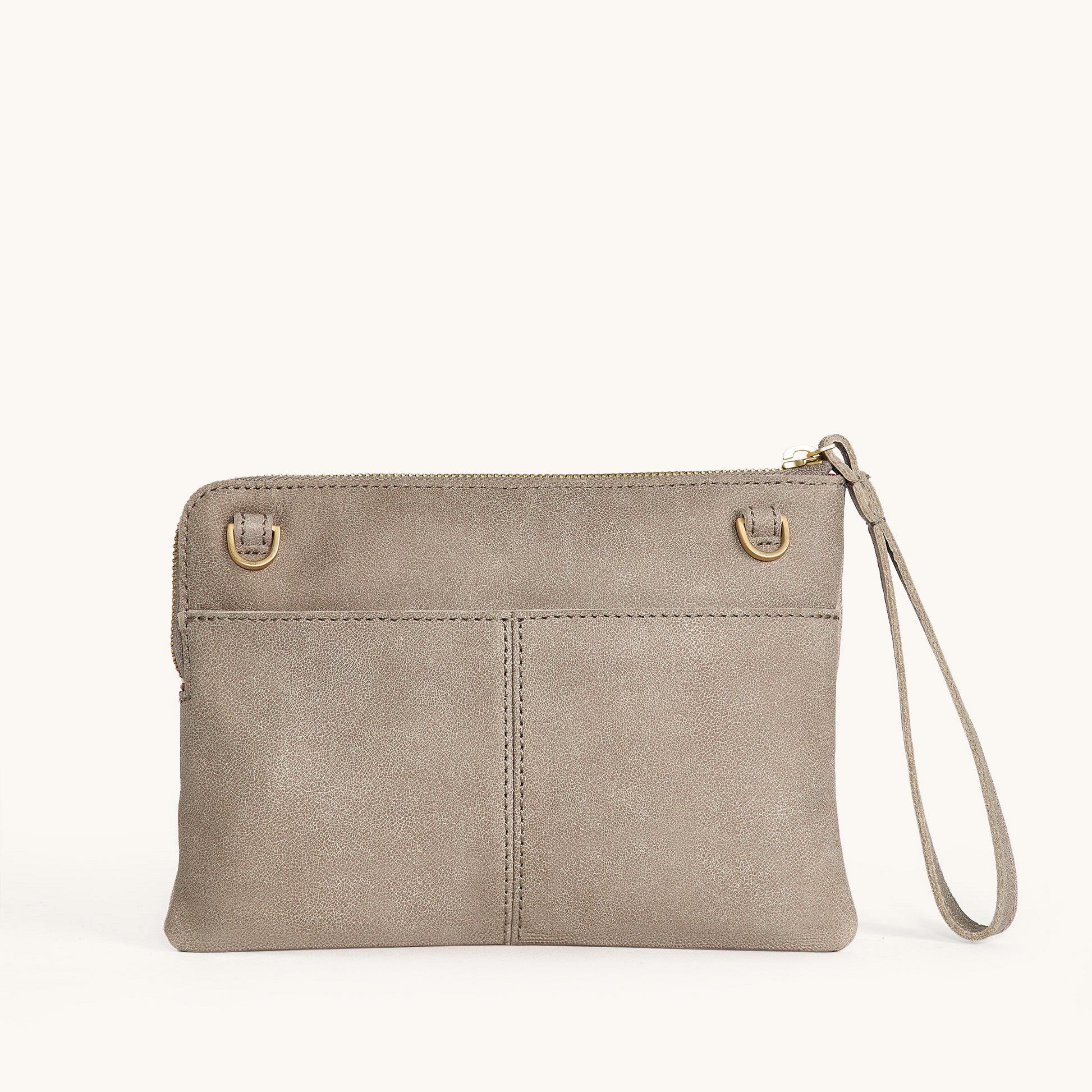 Nash Small | Pewter/Brushed Gold Red Zip - Image 5