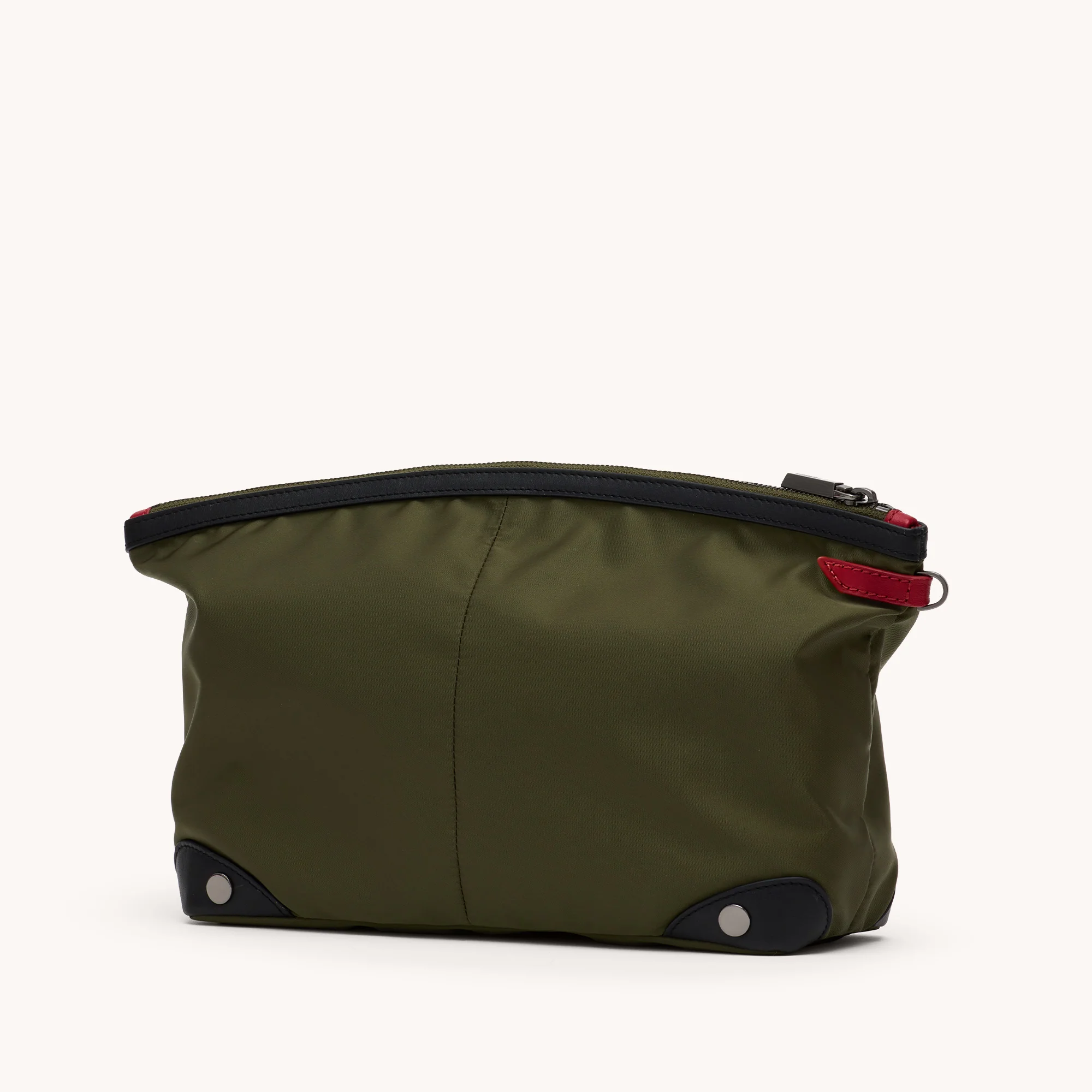 Nicky Cosmetic Pouch | Jade Nylon/Gunmetal | Lrg - Image 5