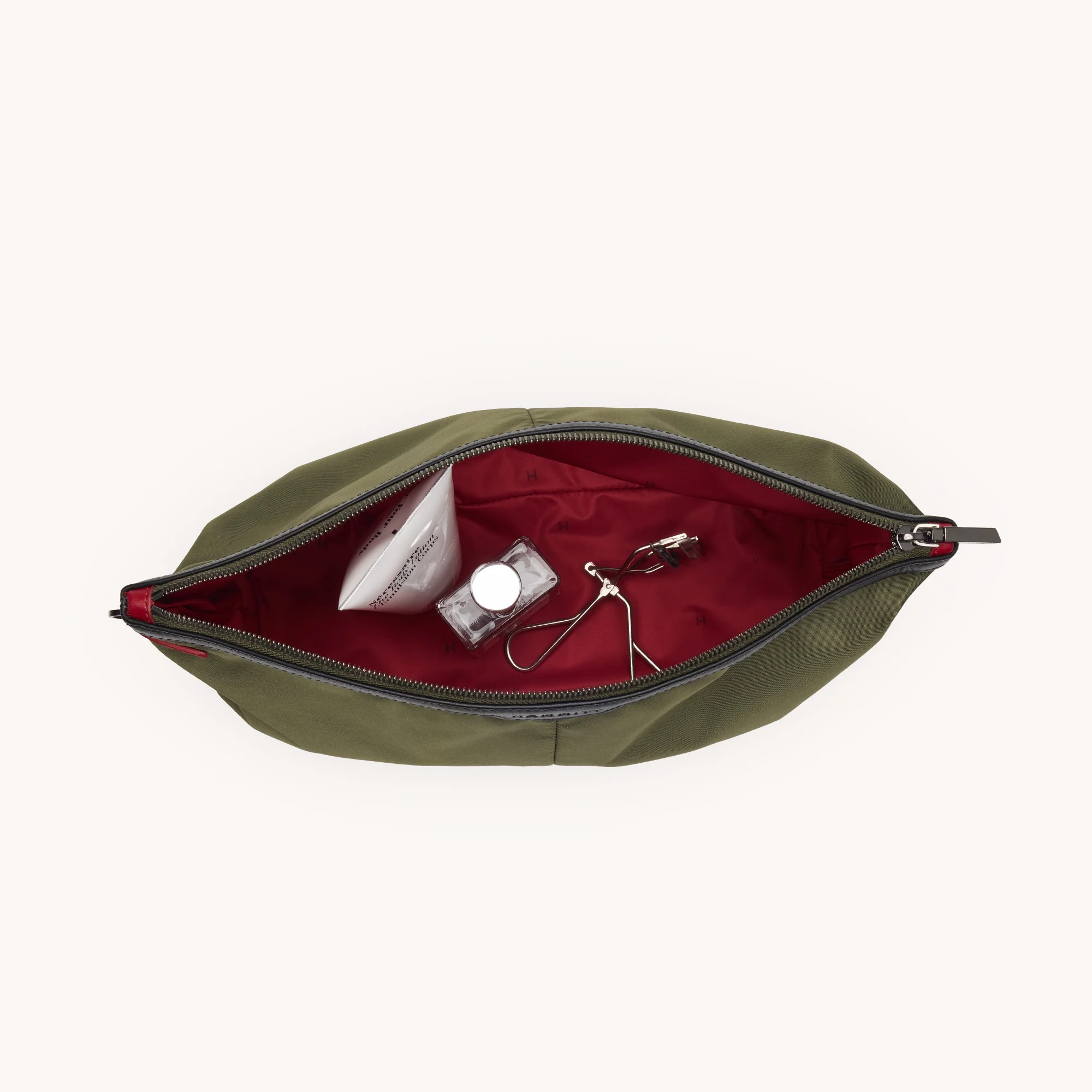 Nicky Cosmetic Pouch | Jade Nylon/Gunmetal | Lrg - Image 7