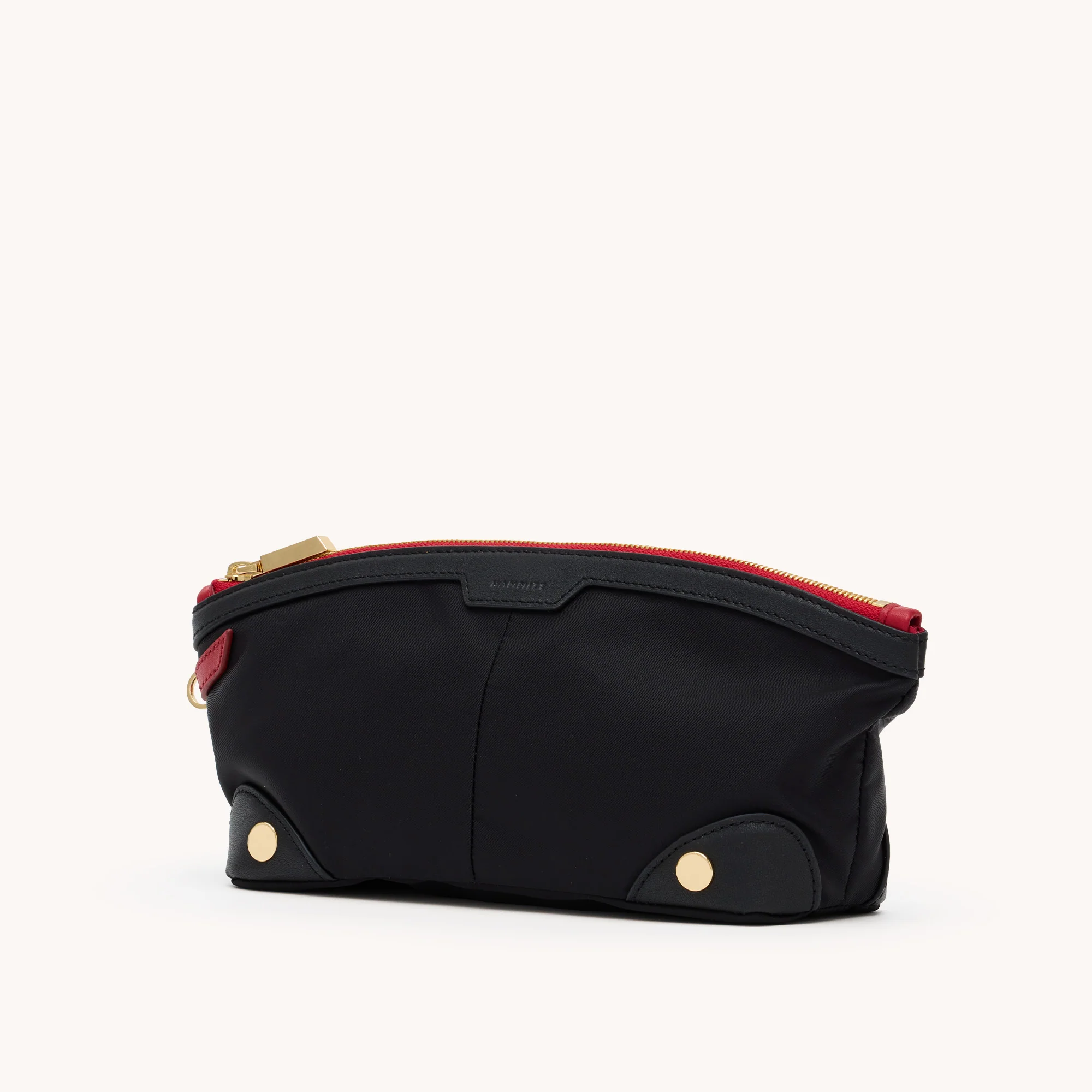 Nicky | Black Nylon/Gold Red Zip - Image 5