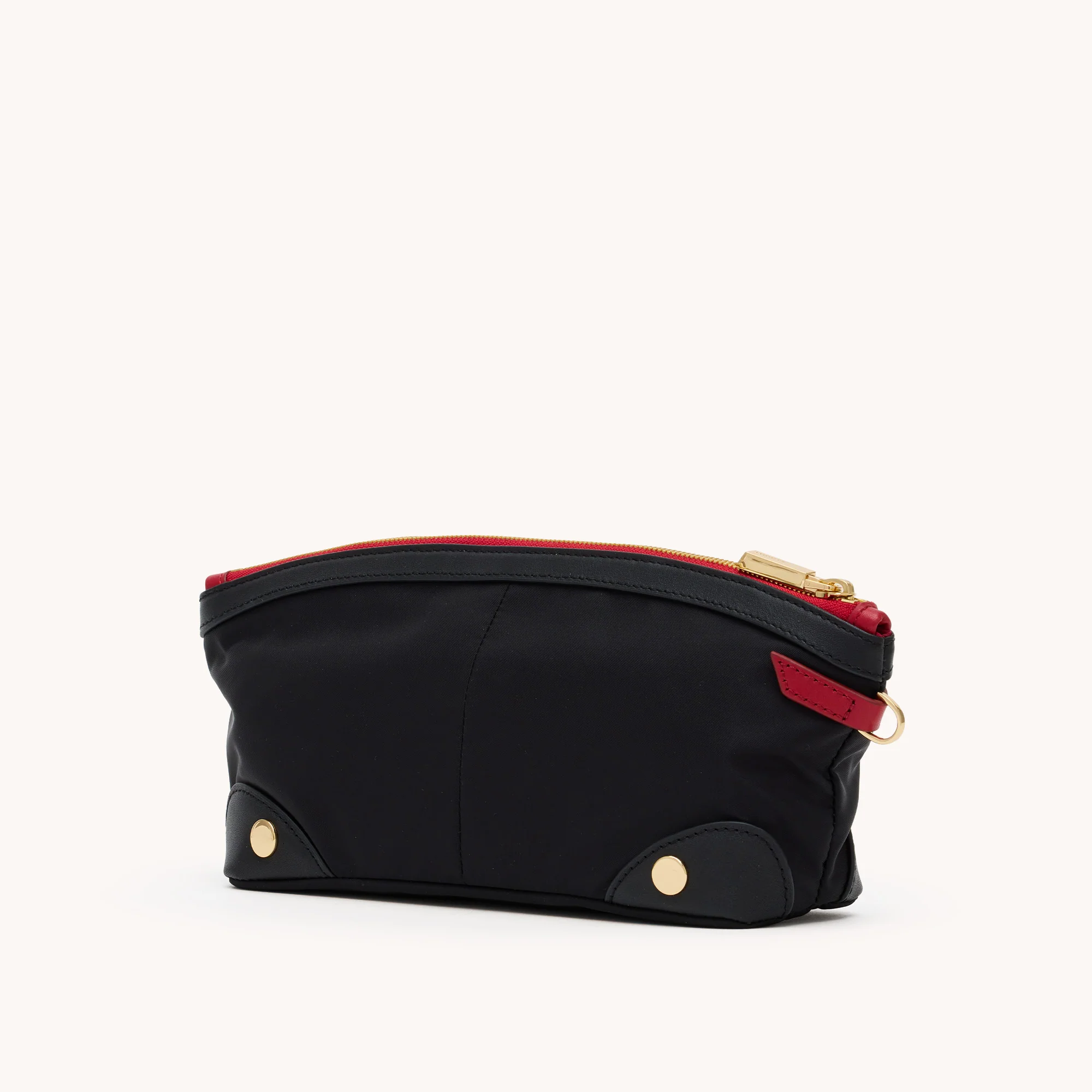 Nicky | Black Nylon/Gold Red Zip - Image 6