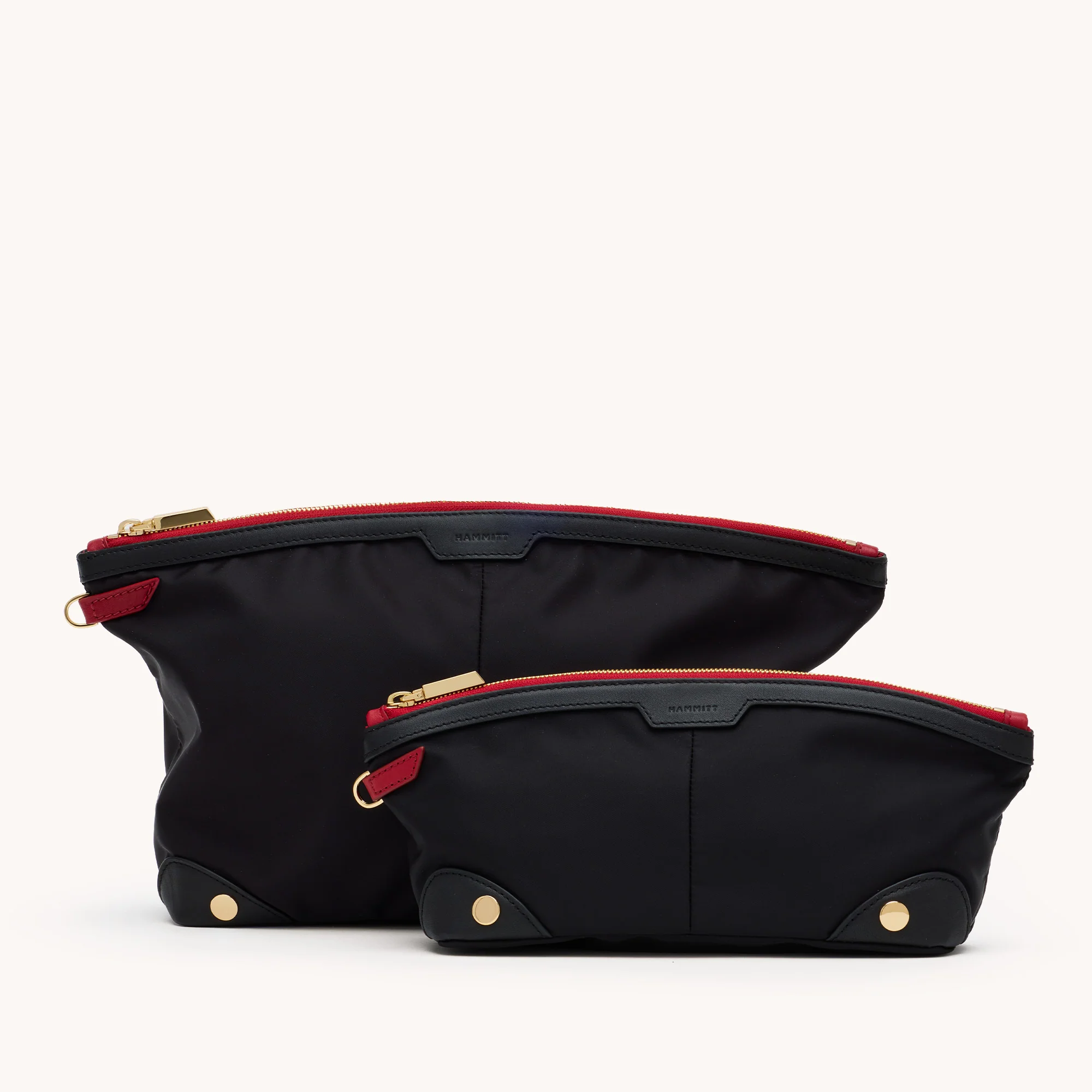 Nicky | Black Nylon/Gold Red Zip - Image 7