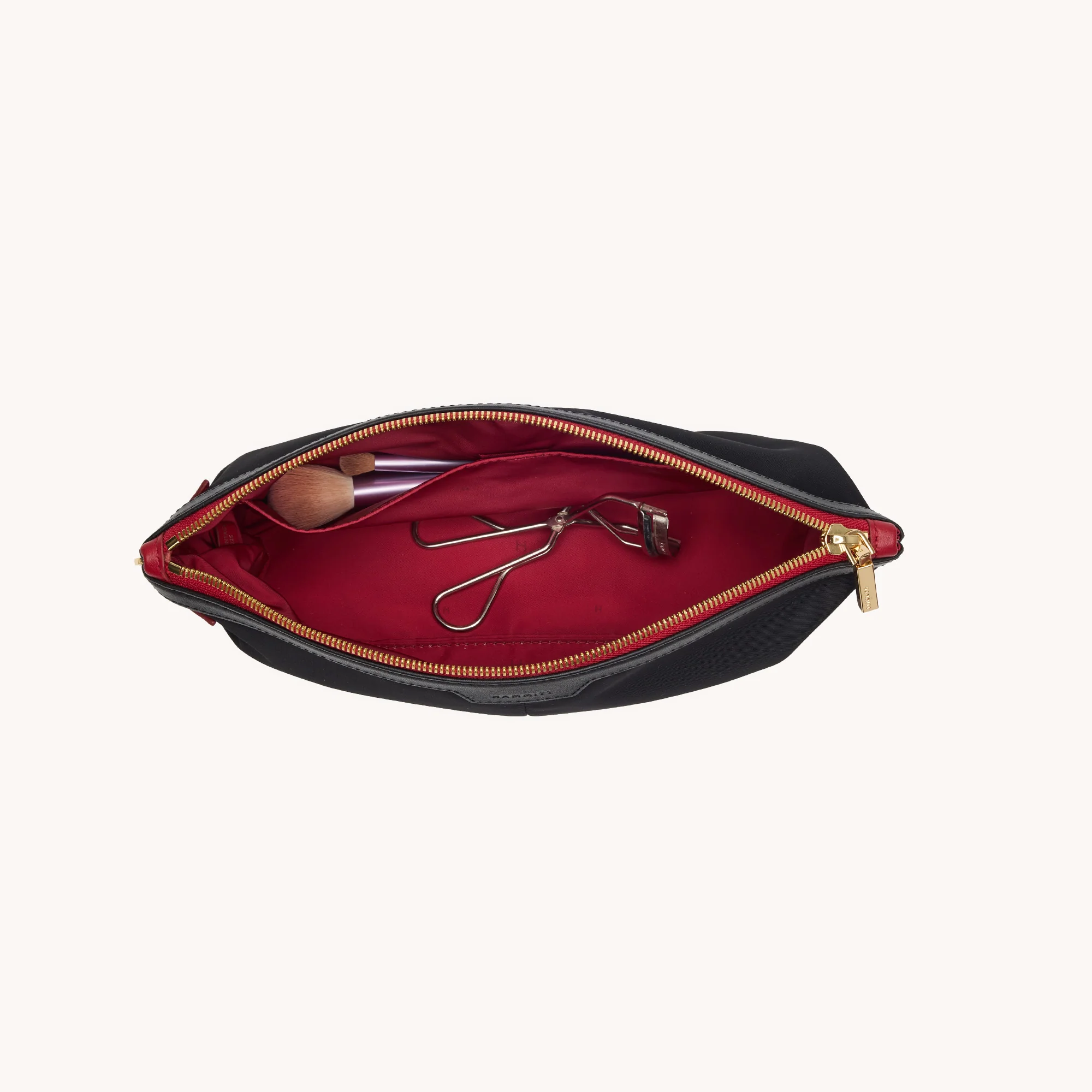 Nicky | Black Nylon/Gold Red Zip - Image 8
