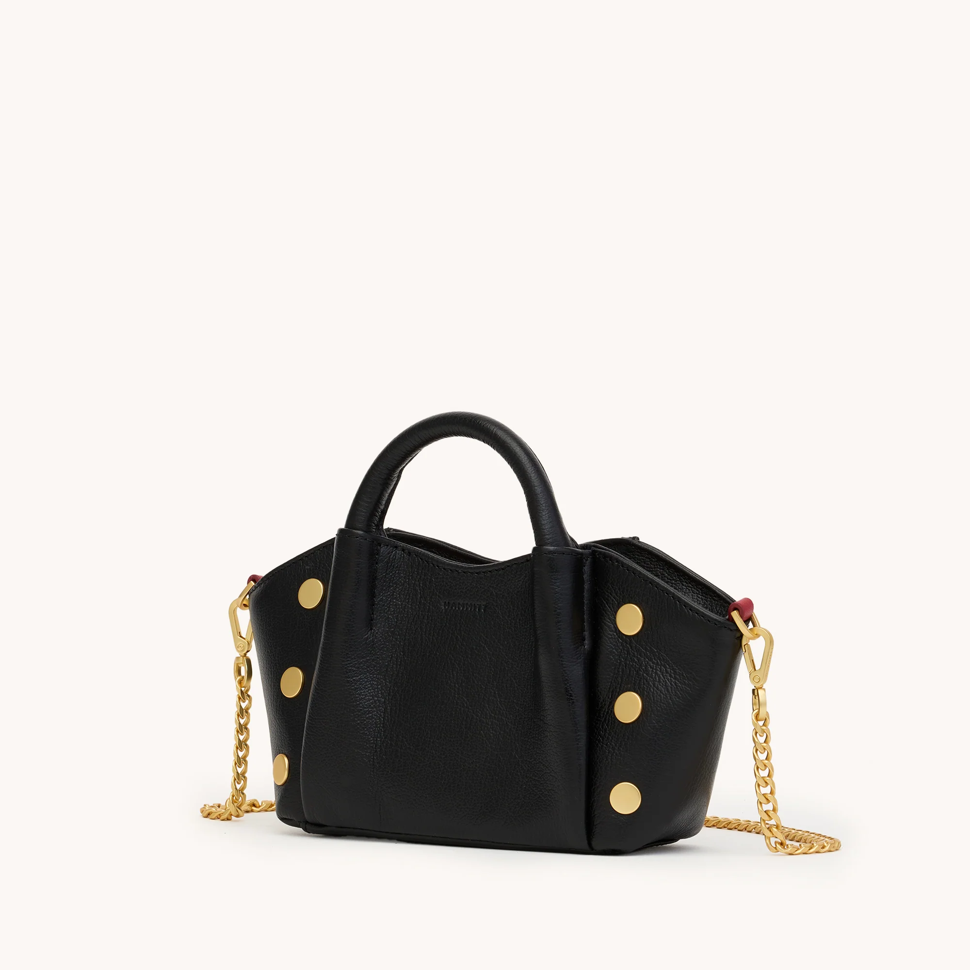 Paul | Black Press/Brushed Gold Red Zip | Mini - Image 6
