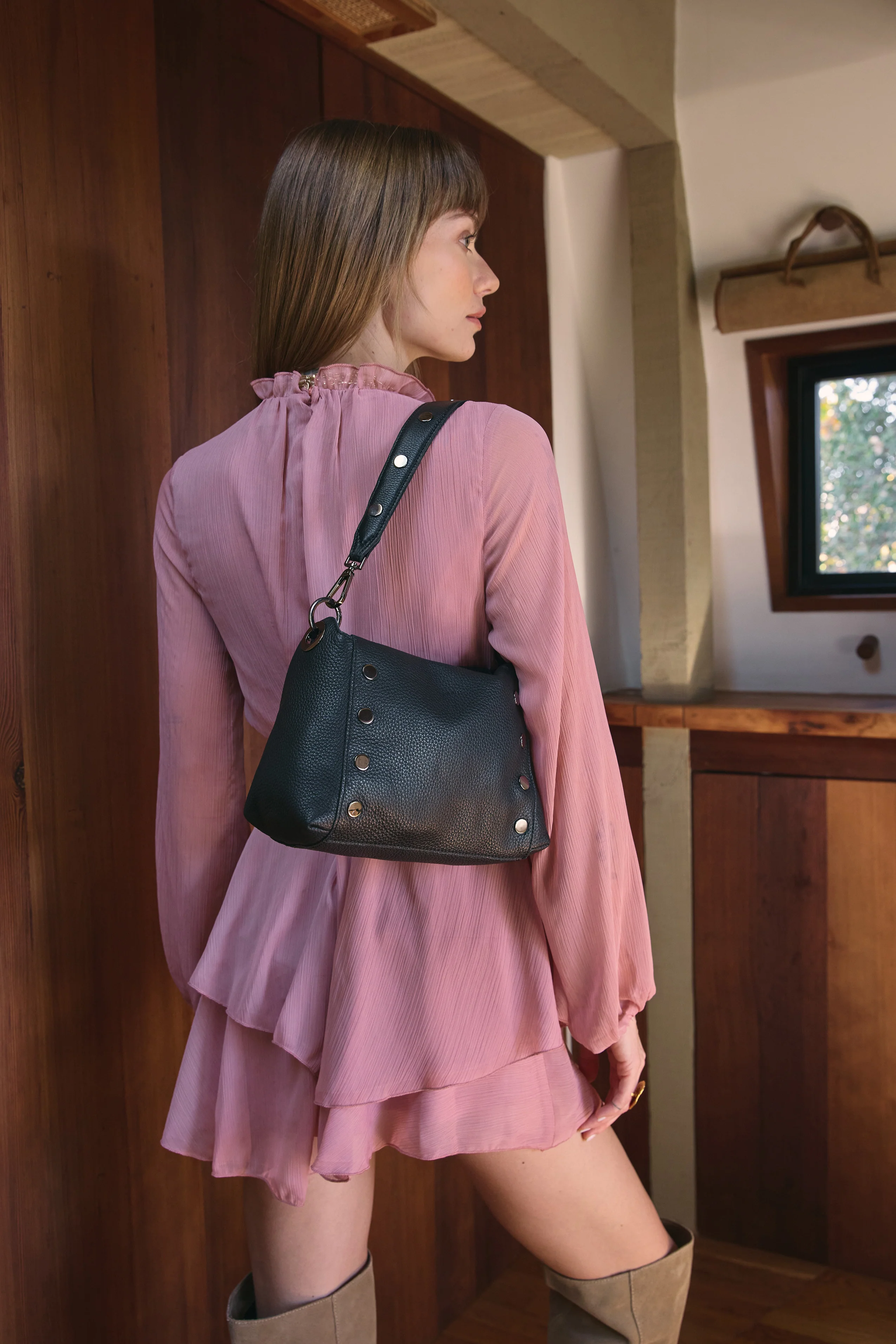 Riveted Shoulder Strap | Black/Gunmetal - Image 3