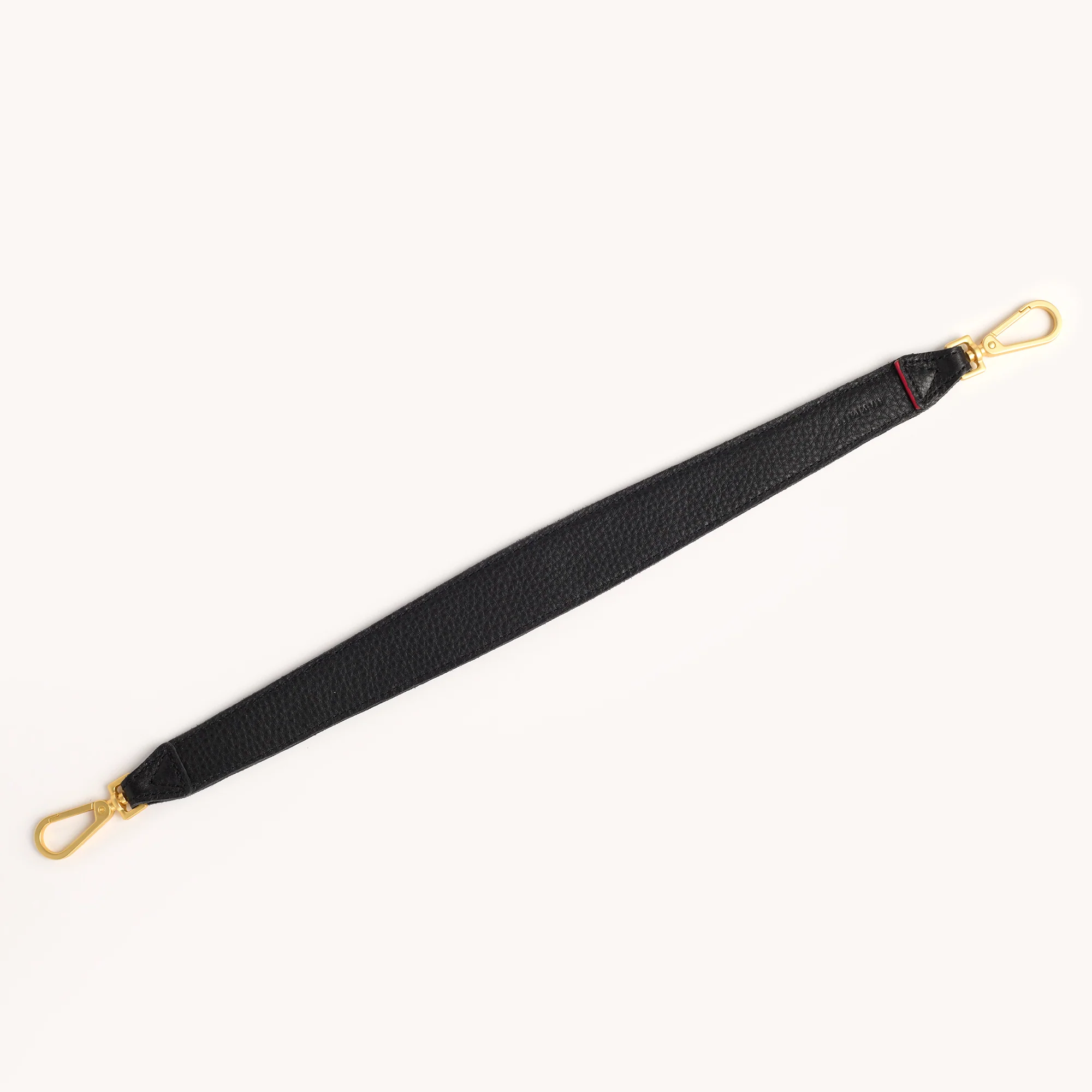Riveted Shoulder Strap | Black Pebbled/Brushed Gold - Image 5