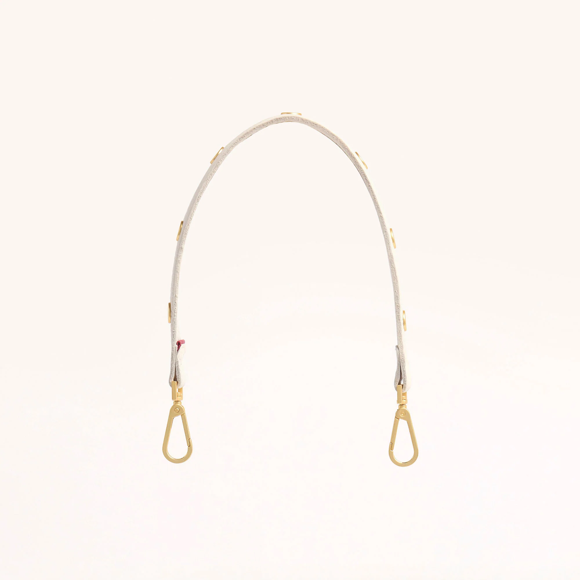 Riveted Shoulder Strap | Calla Lily White/Brushed Gold - Image 3