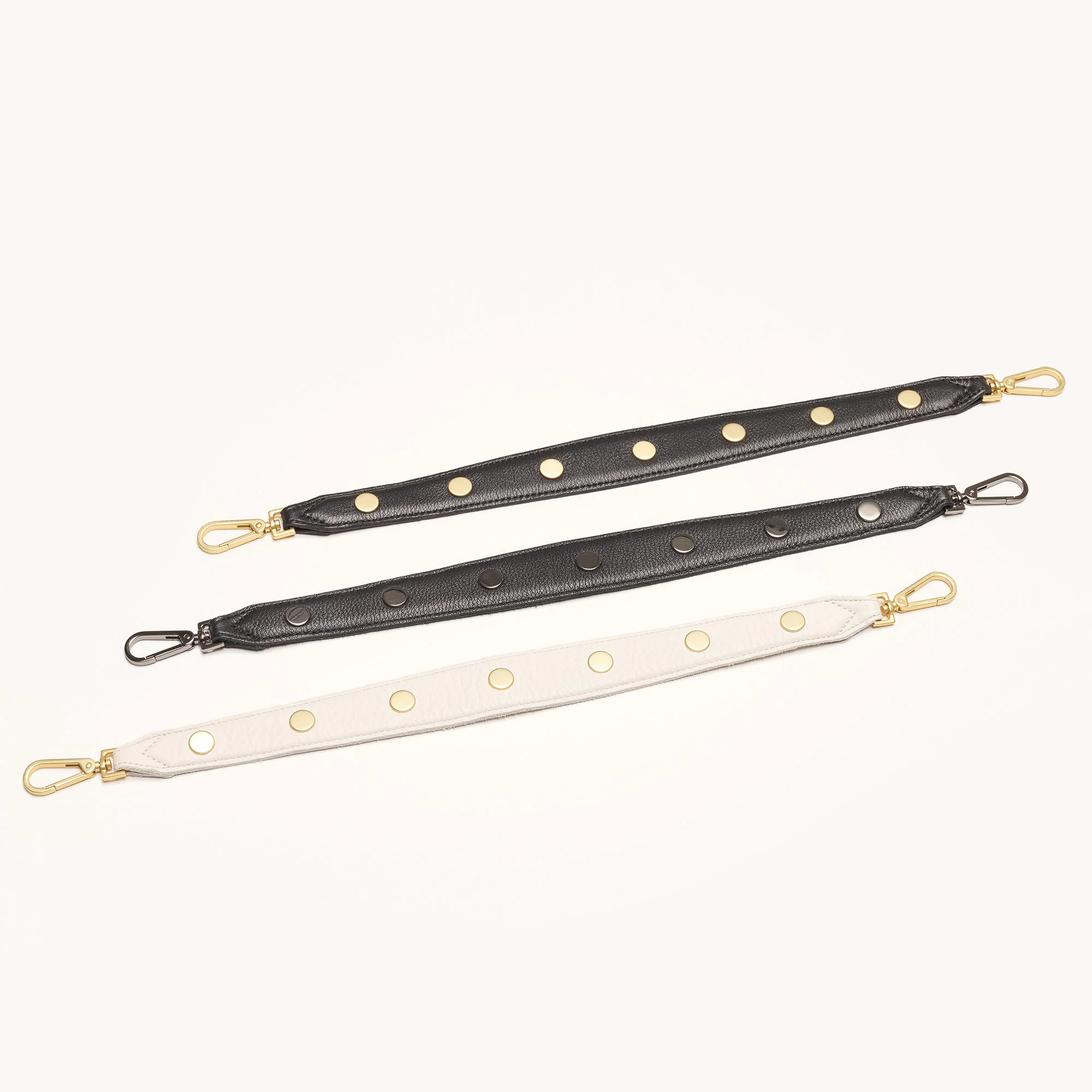 Riveted Shoulder Strap | Calla Lily White/Brushed Gold - Image 7