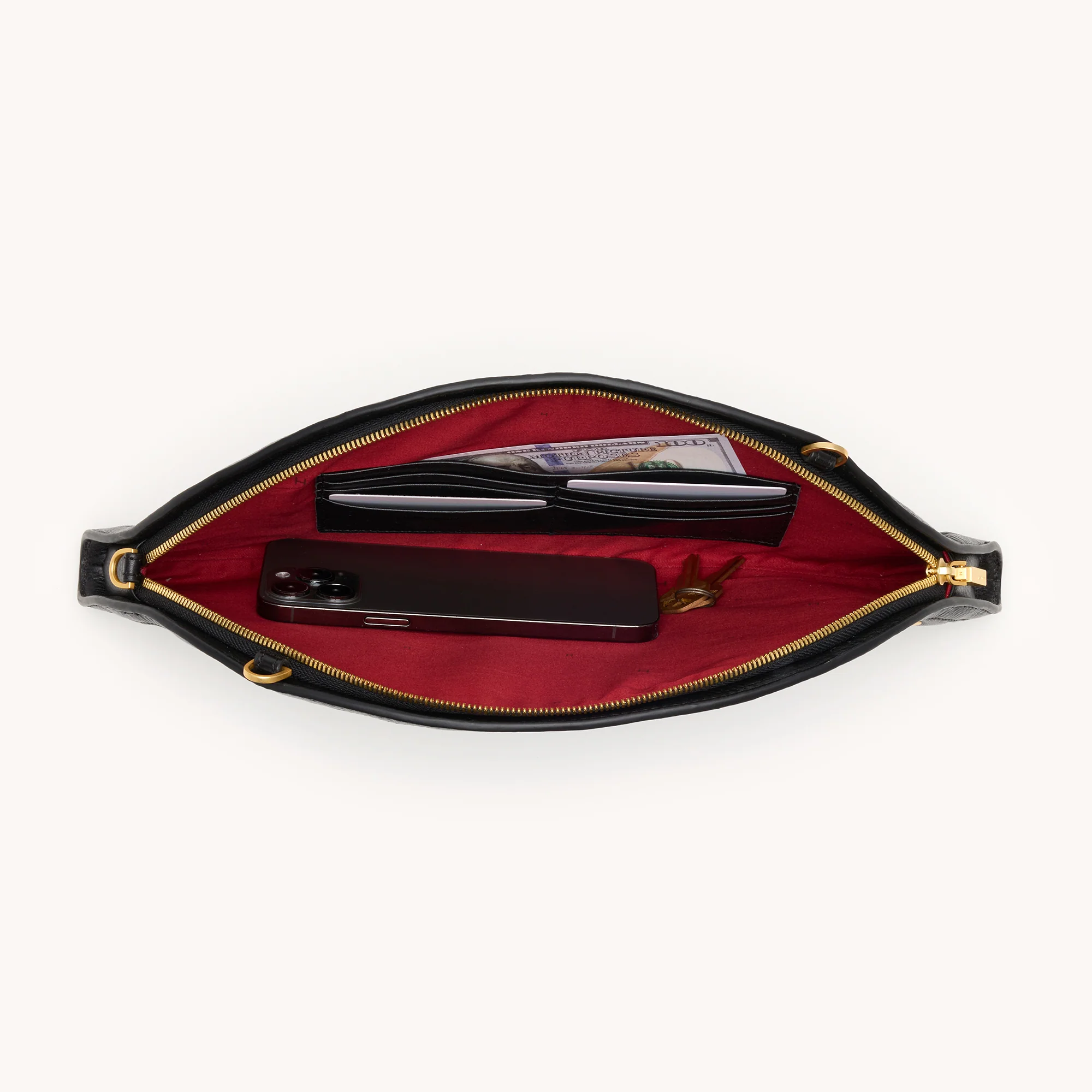 Shelley Clutch | Black/Brushed Gold - Image 15