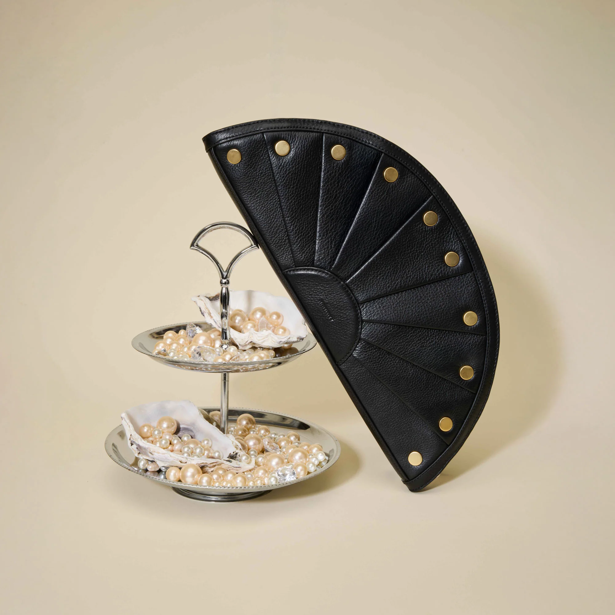 Shelley Clutch | Black/Brushed Gold - Image 16