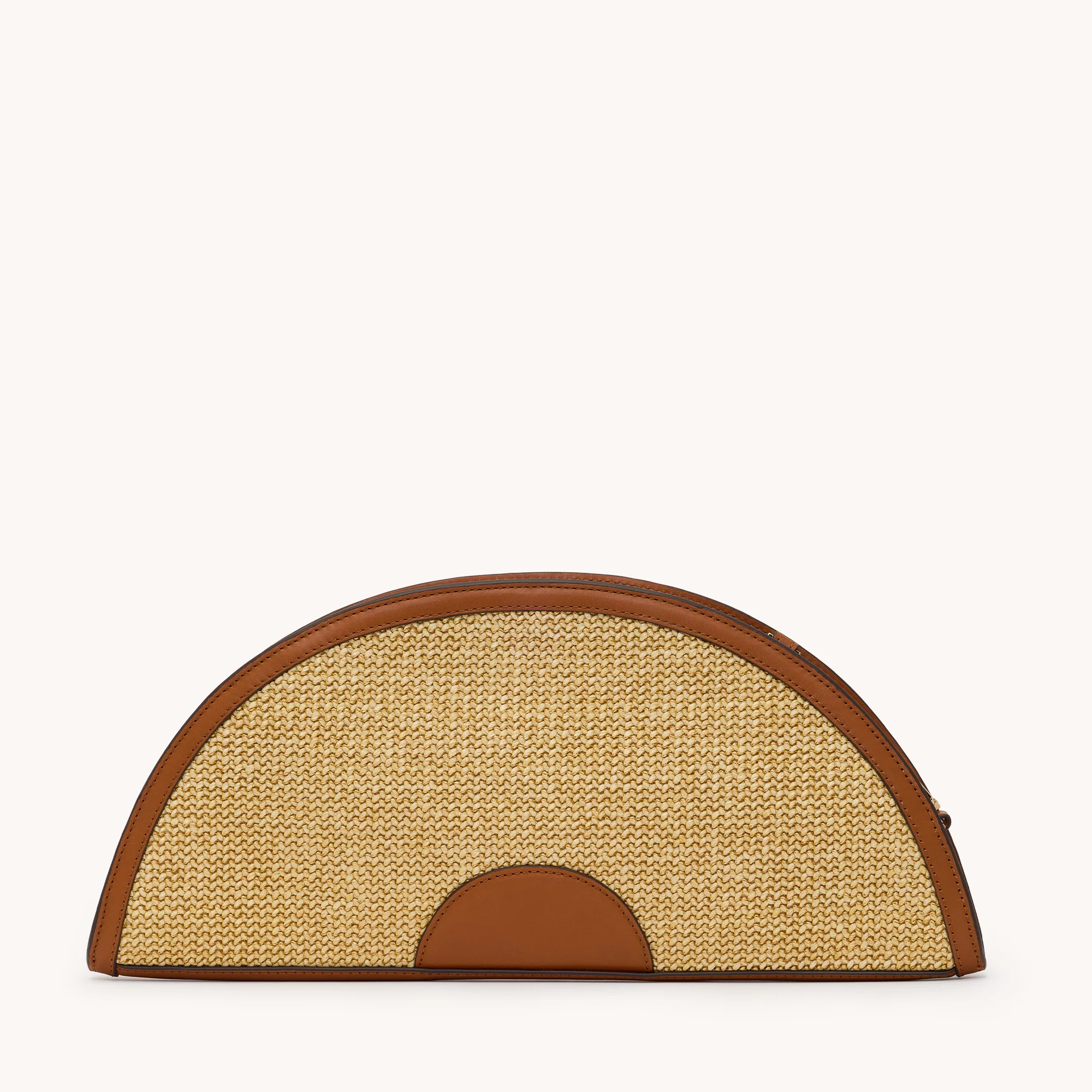 Shelley Clutch | Cocoa Raffia/Gold - Image 8