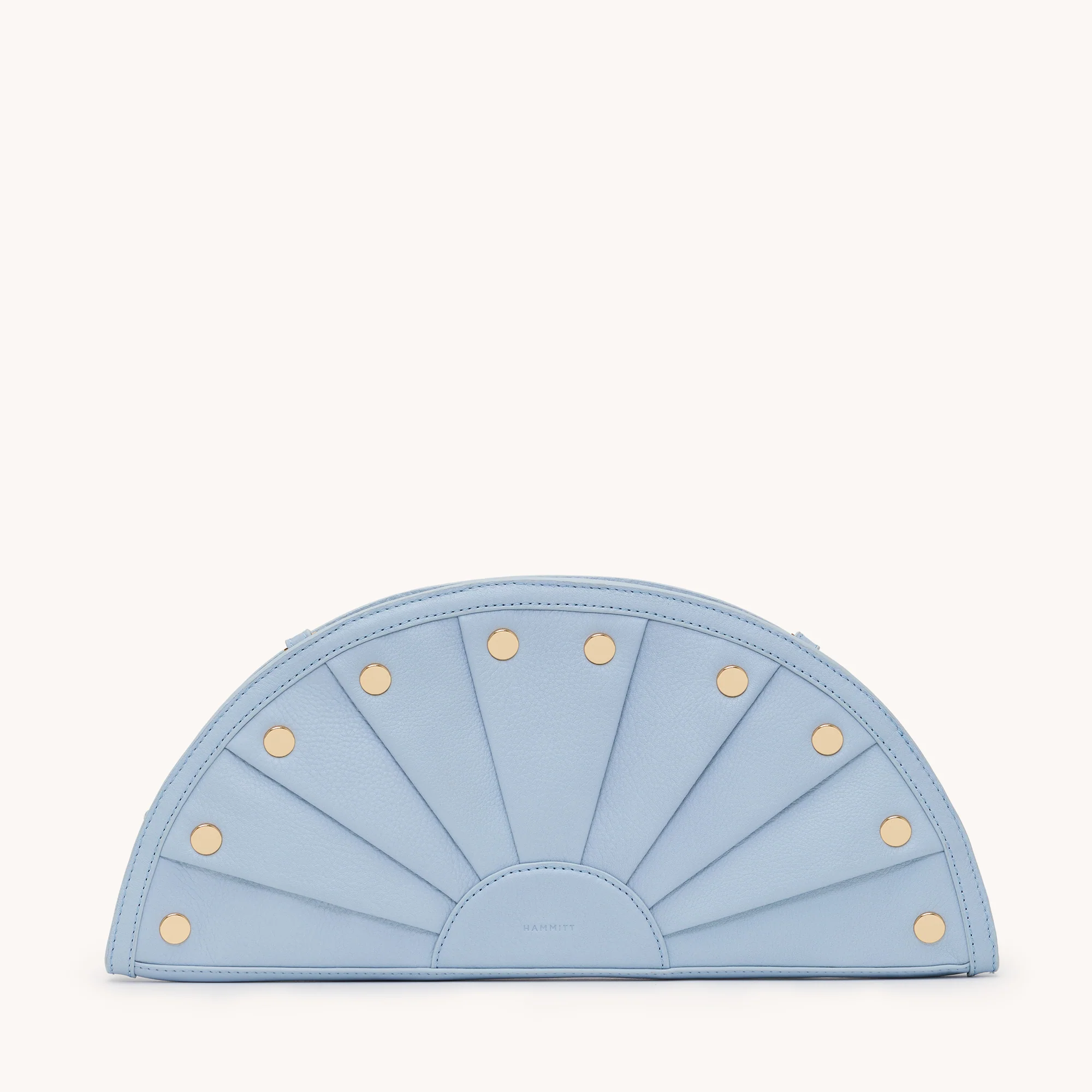 Shelley Clutch | Hazy Blue/Gold