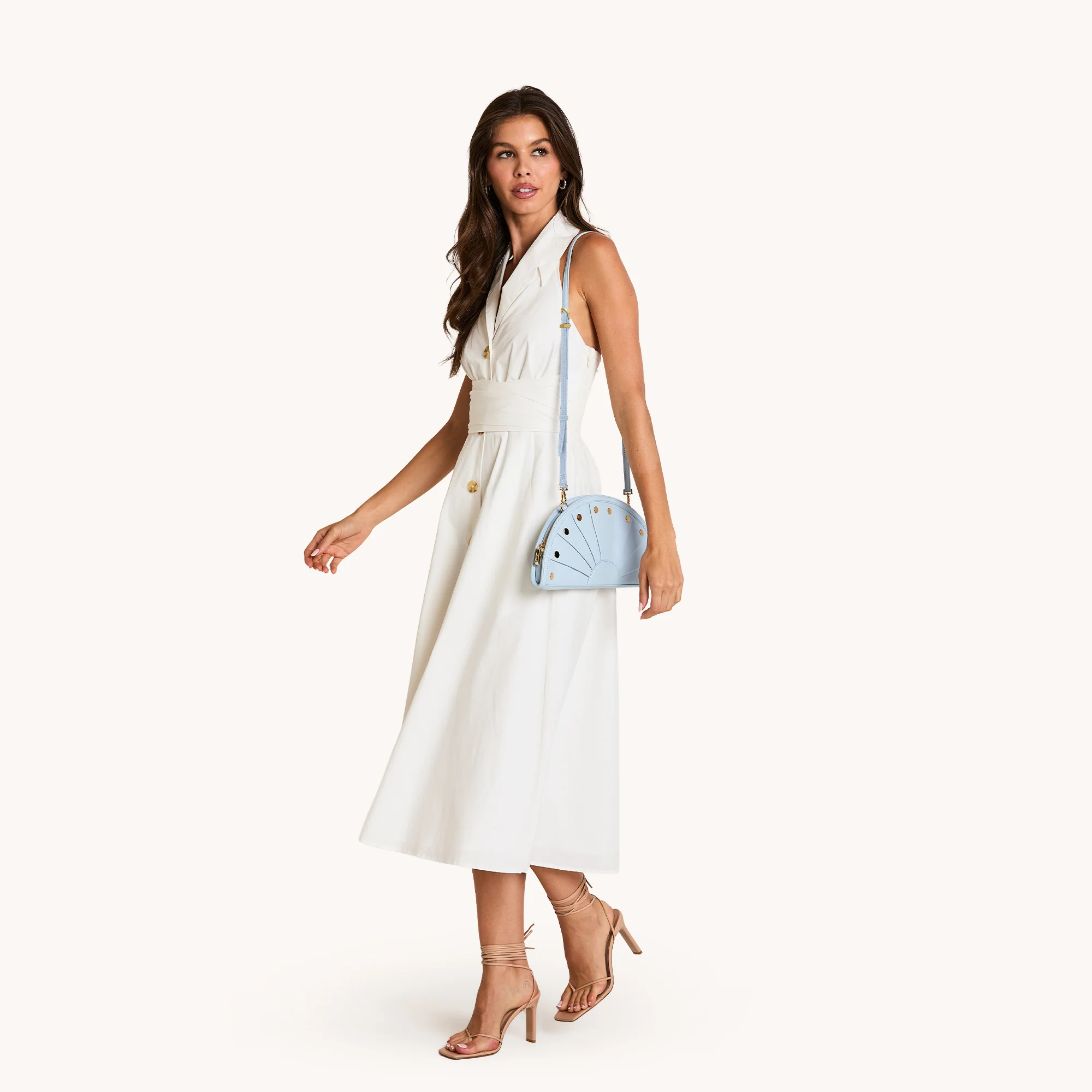 Shelley Clutch | Hazy Blue/Gold - Image 5
