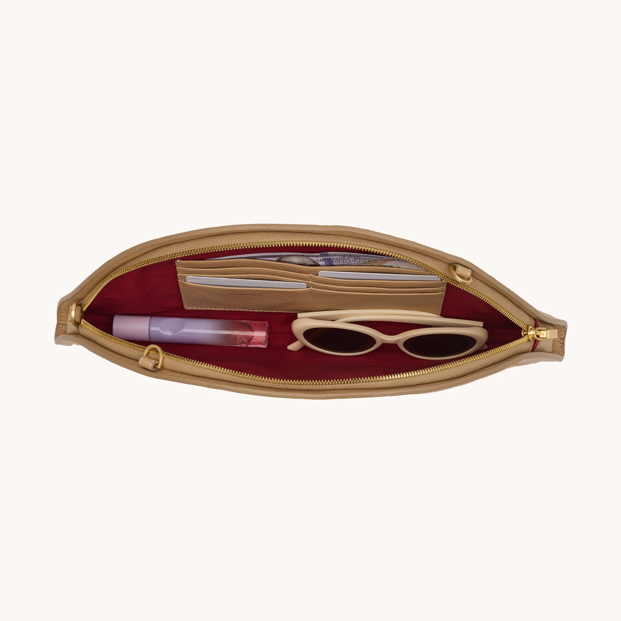 Shelley Clutch | Toasty Sand/Brushed Gold - Image 9