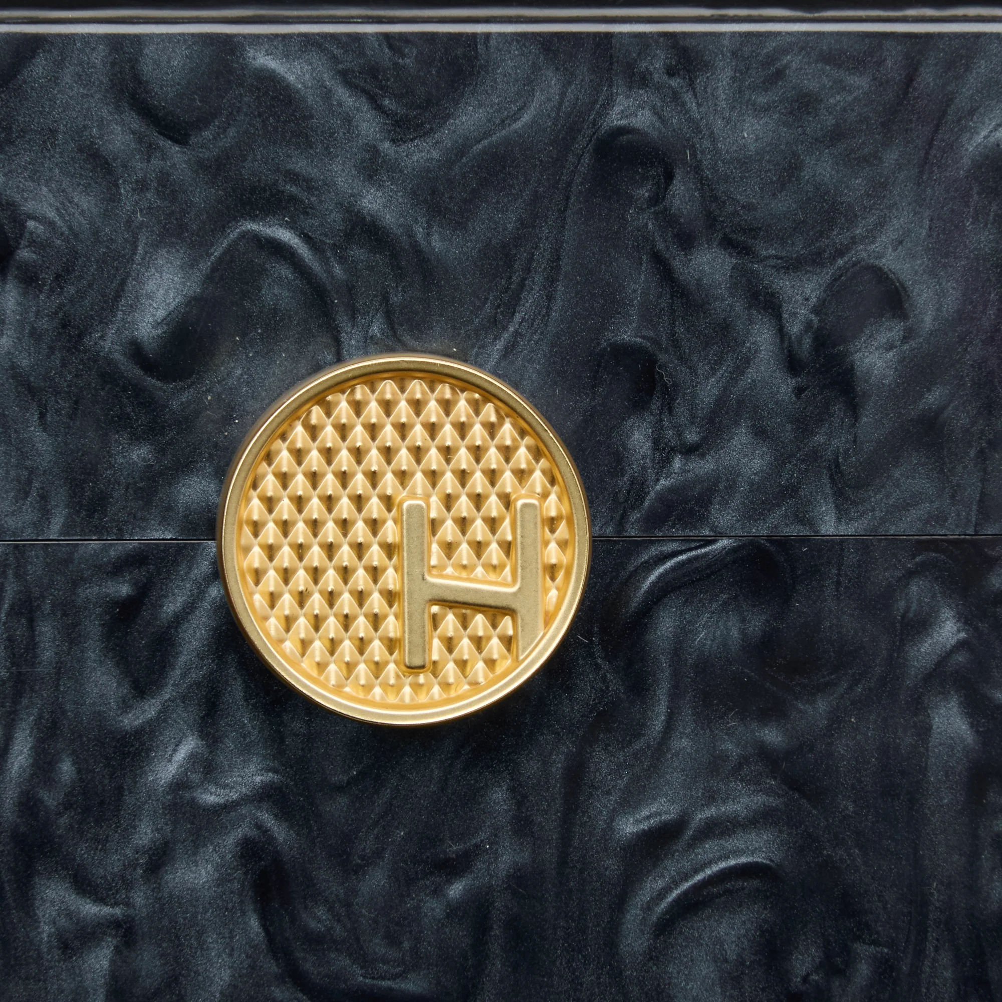 Soiree Clutch | Carrara Black/Brushed Gold | Med - Image 12