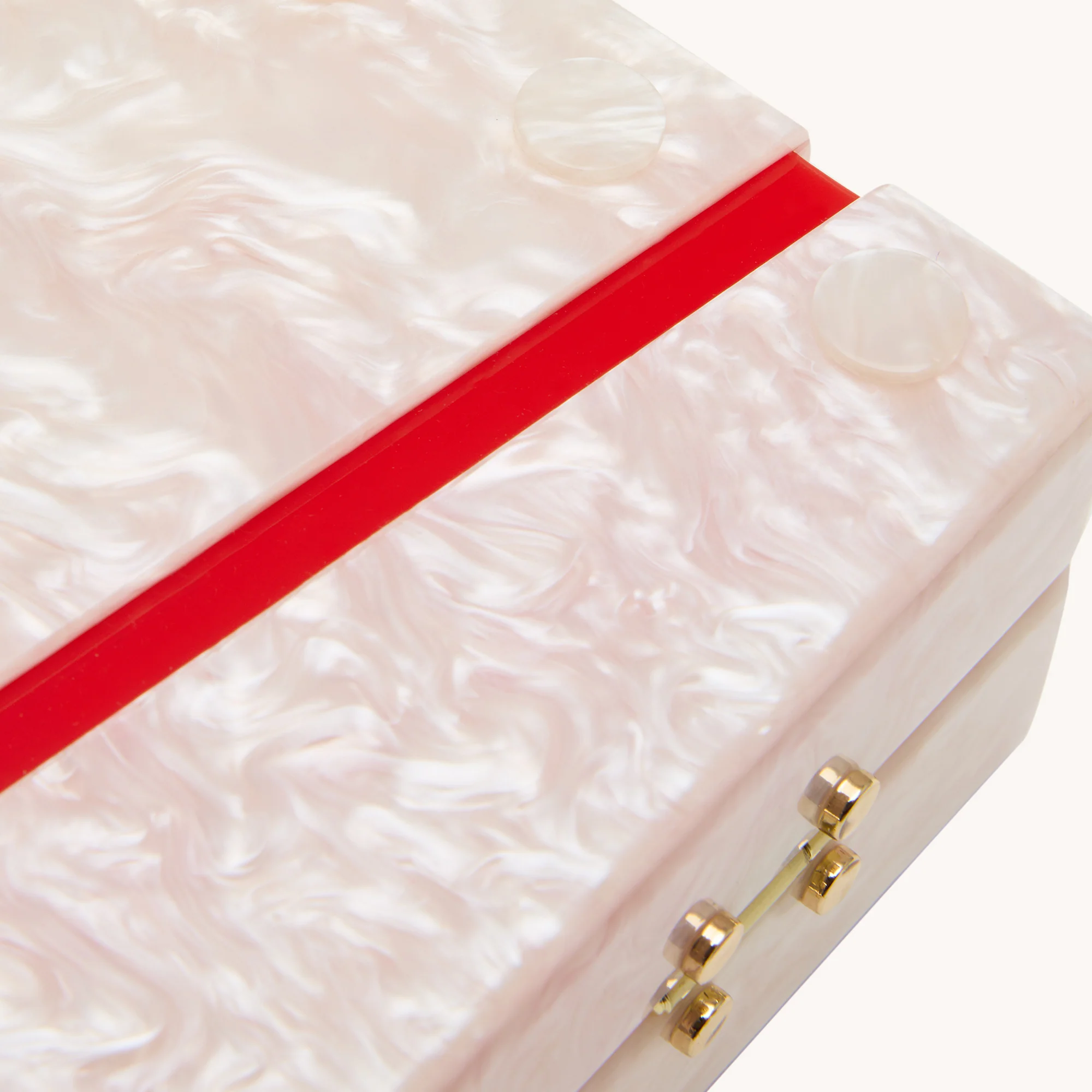 Soiree Clutch | Carrara Blush/Brushed Gold | Med - Image 12