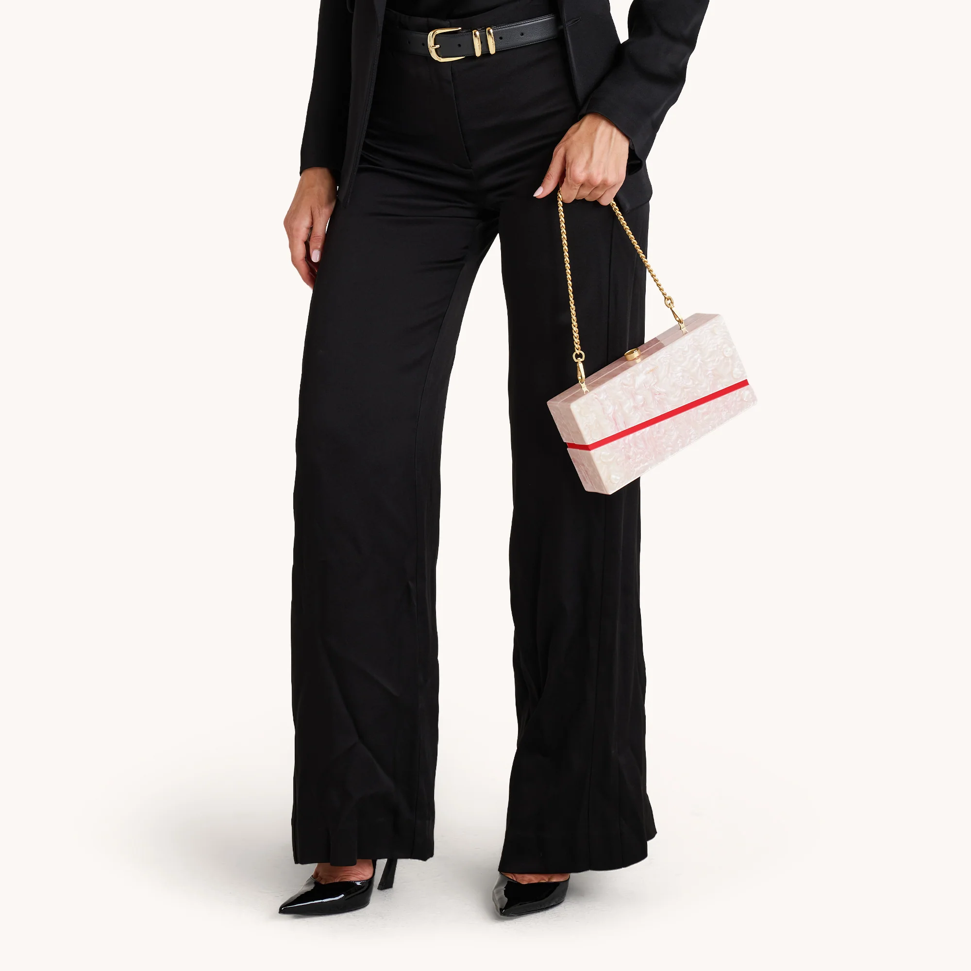 Soiree Clutch | Carrara Blush/Brushed Gold | Med - Image 3