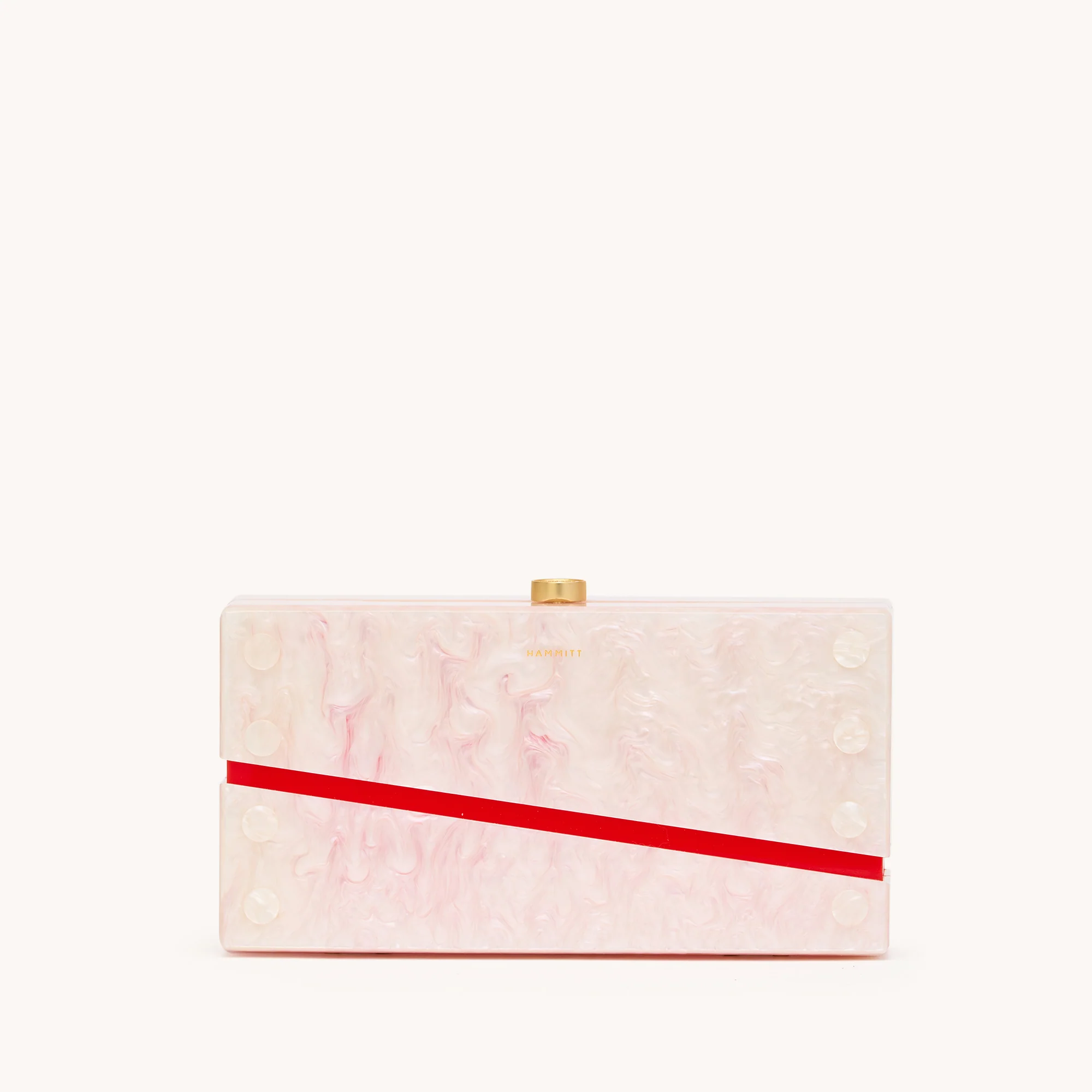 Soiree Clutch | Carrara Blush/Brushed Gold | Med - Image 4