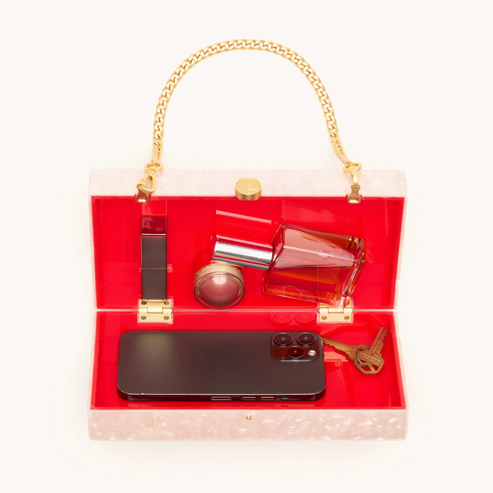 Soiree Clutch | Carrara Blush/Brushed Gold | Med - Image 5