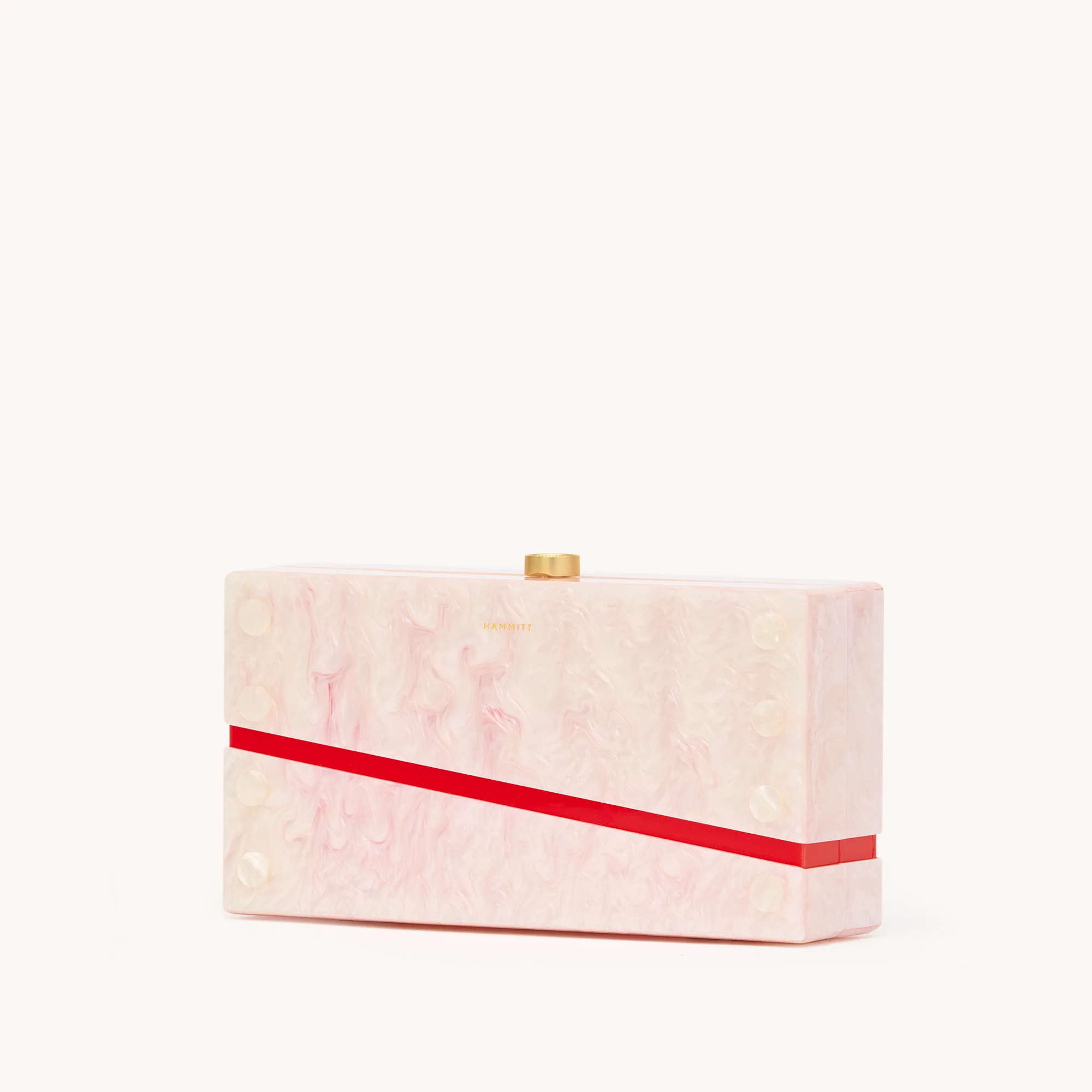 Soiree Clutch | Carrara Blush/Brushed Gold | Med - Image 9