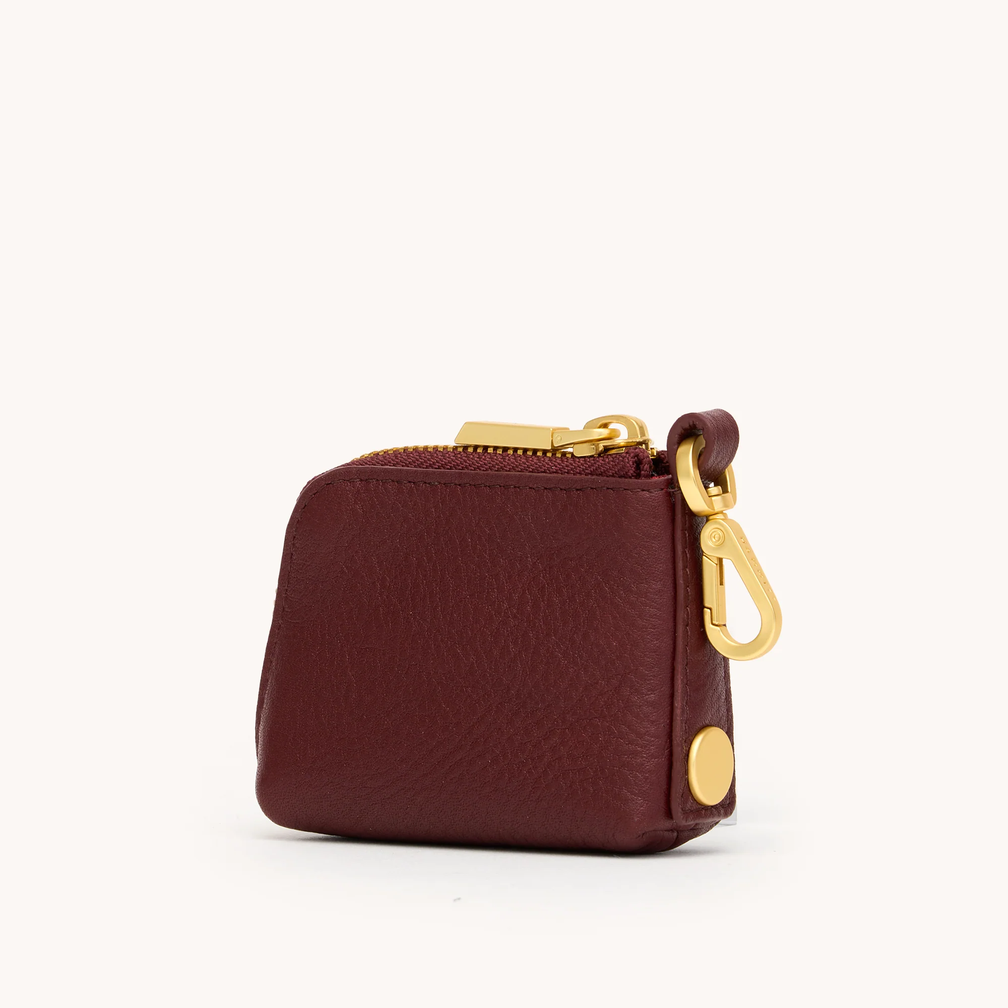 Syd Pouch | Cherrywood Pebble/Brushed Gold - Image 4