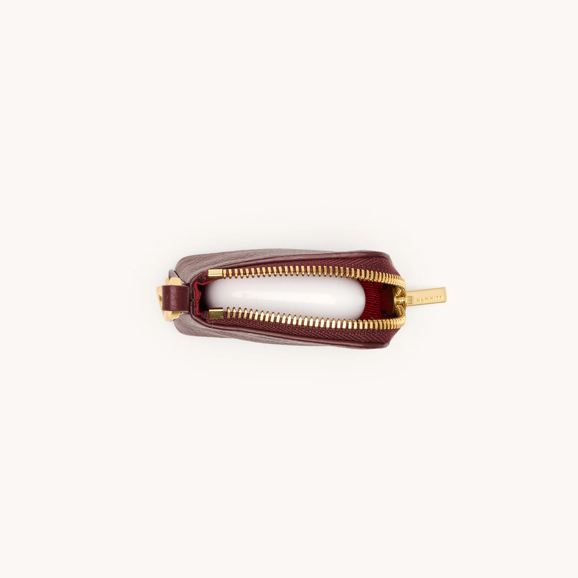 Syd Pouch | Cherrywood Pebble/Brushed Gold - Image 5