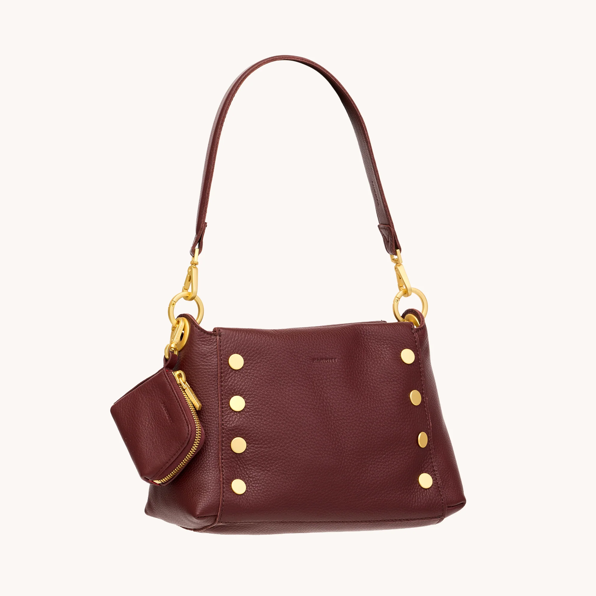 Syd Pouch | Cherrywood Pebble/Brushed Gold - Image 7