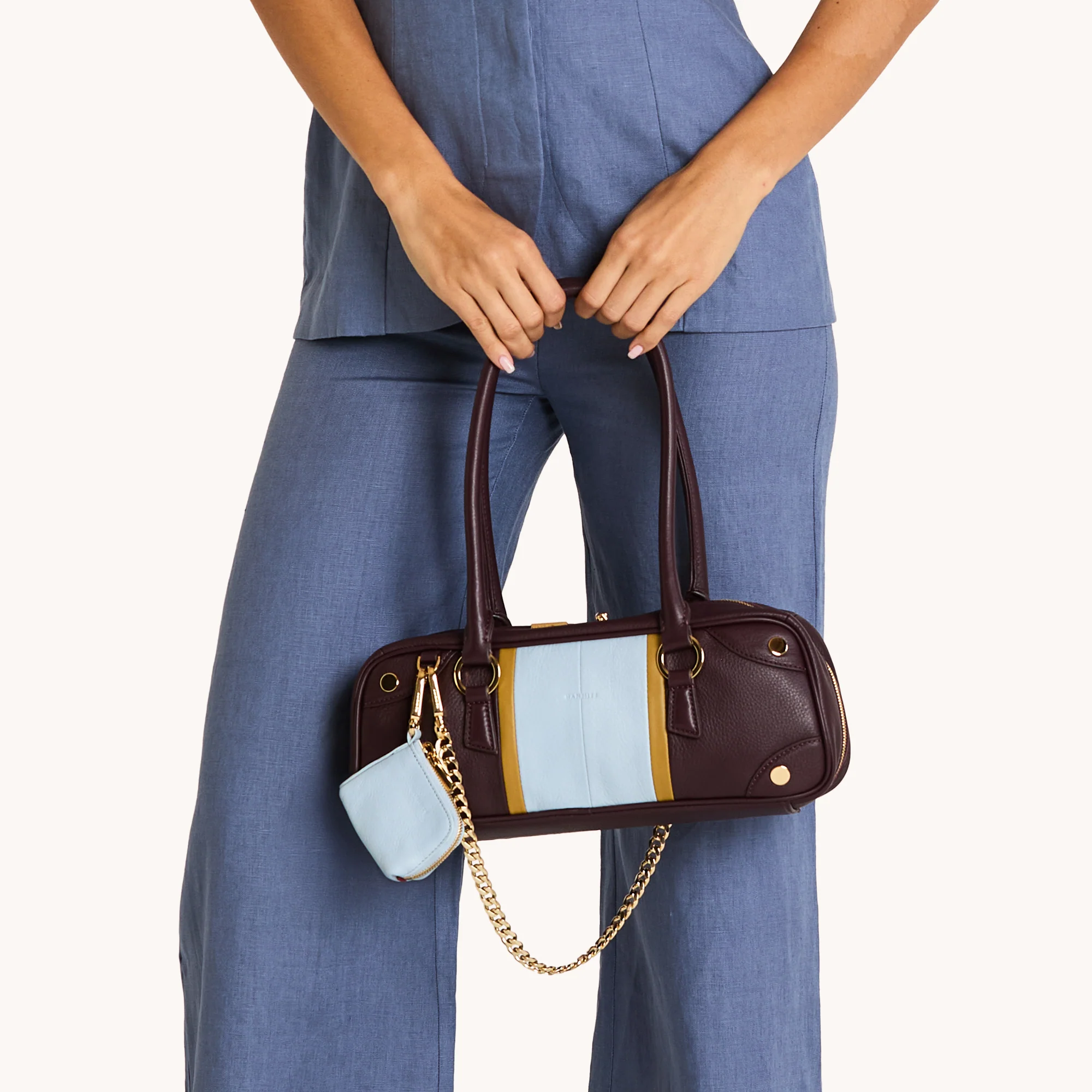 Syd Pouch | Hazy Blue/Gold - Image 2