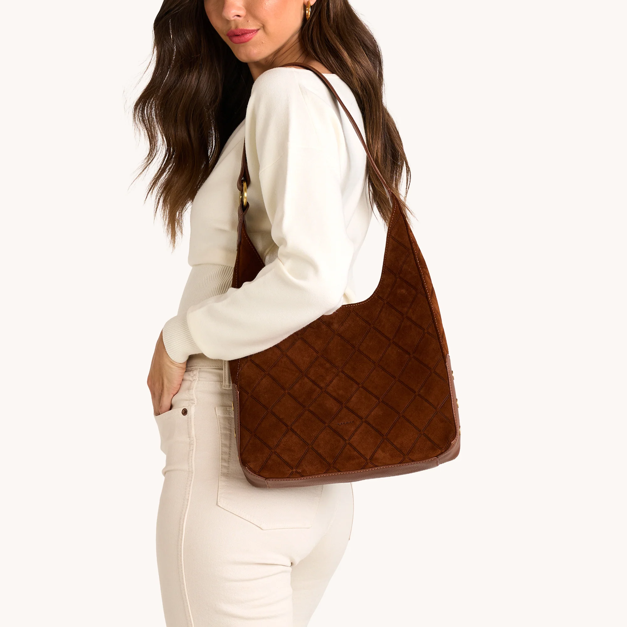 Tim | Chocolate Diamond Suede/Antique Gold | Med - Image 4