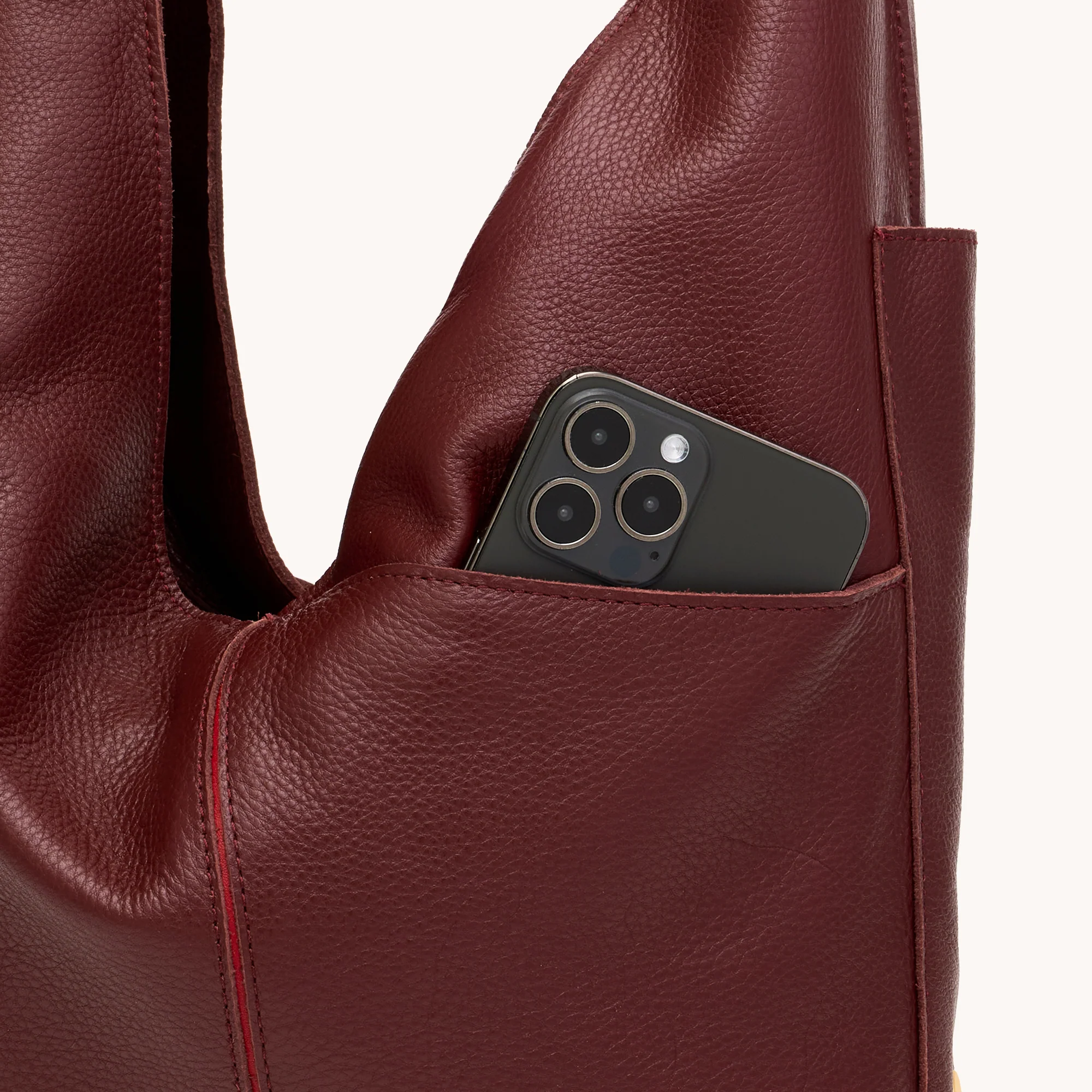 Tom Zip | Cherrywood Pebble/Brushed Gold | Lrg - Image 6