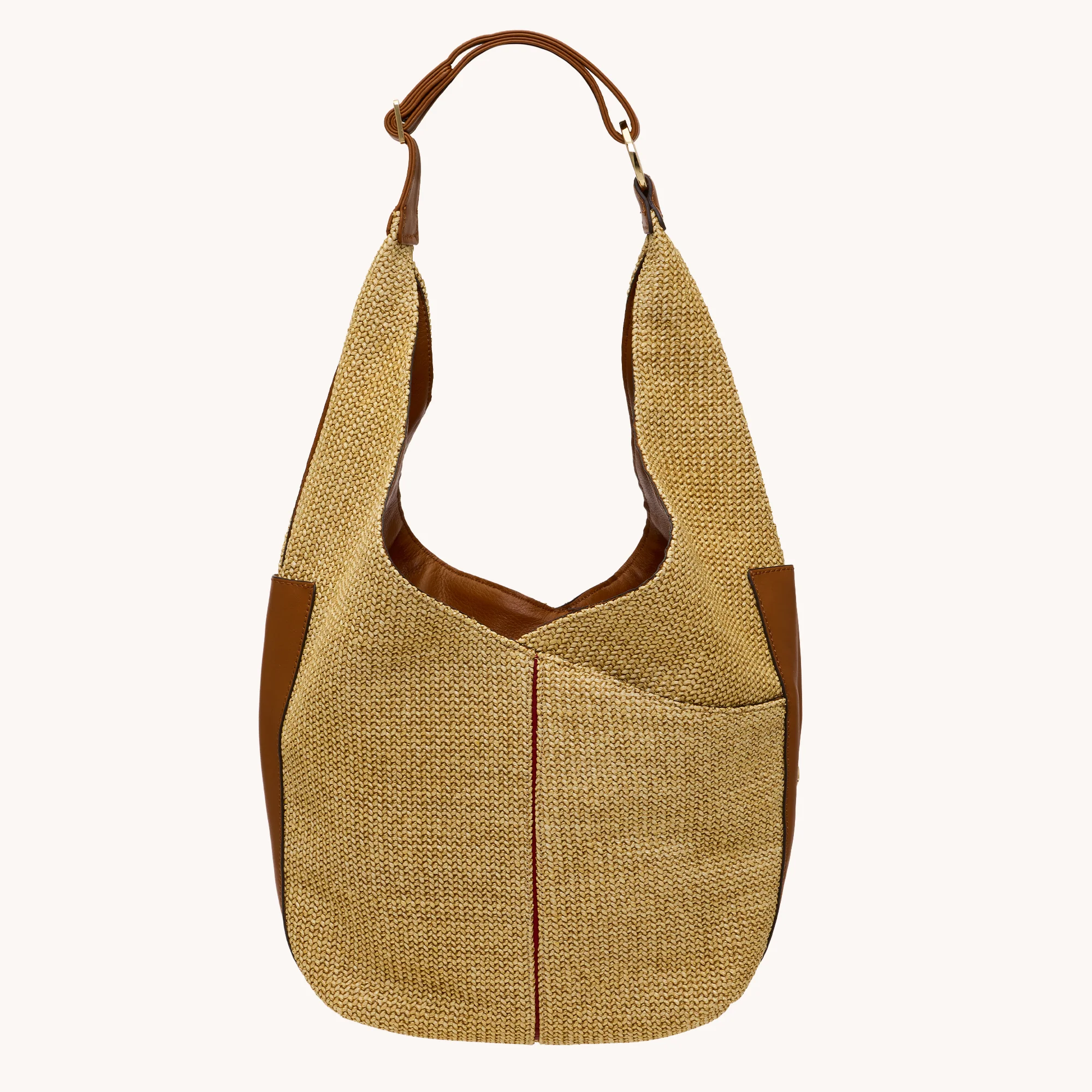 Tom Zip | Cocoa Raffia/Gold | Lrg - Image 6