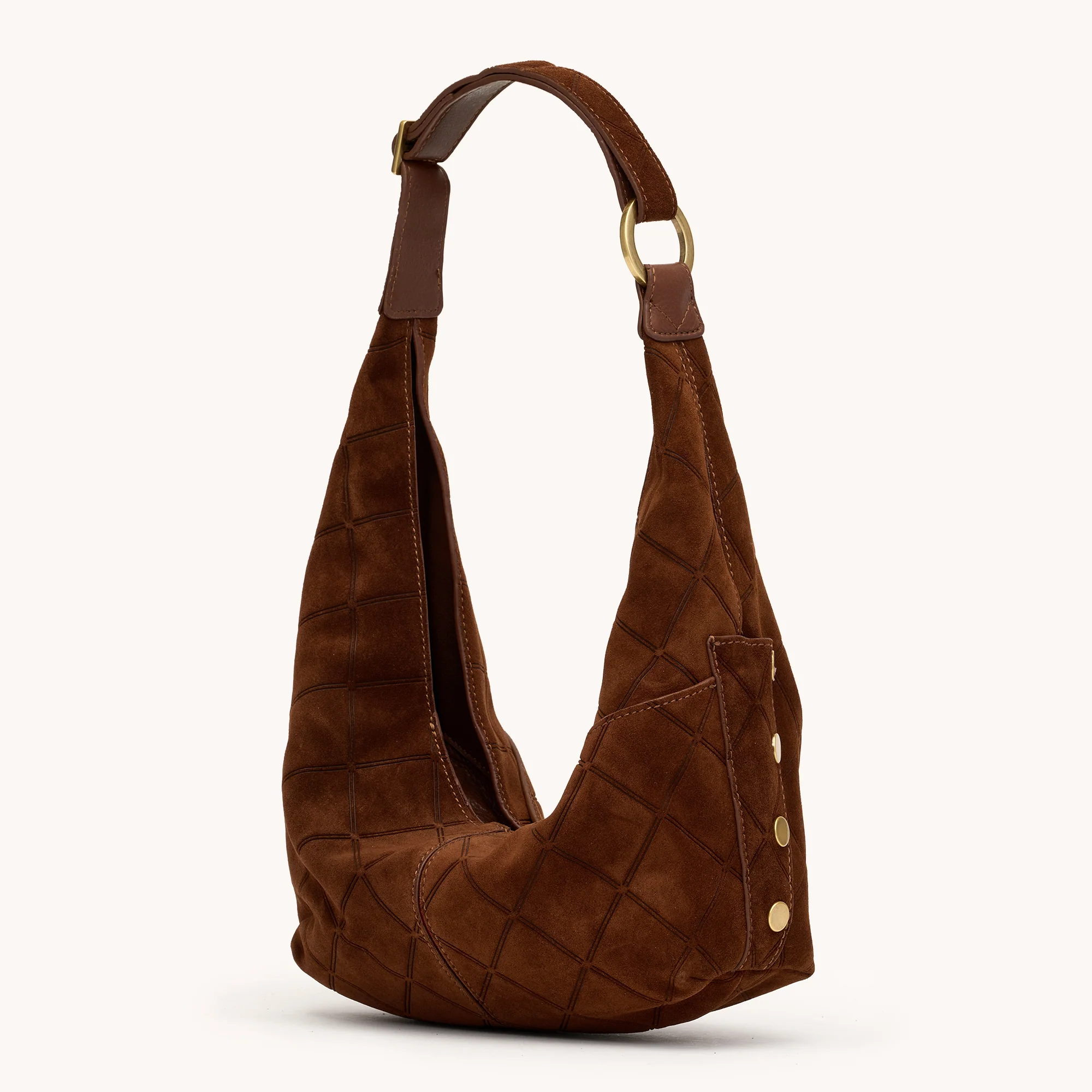 Tom Zip | Chocolate Diamond Suede/Antique Gold | Med - Image 7