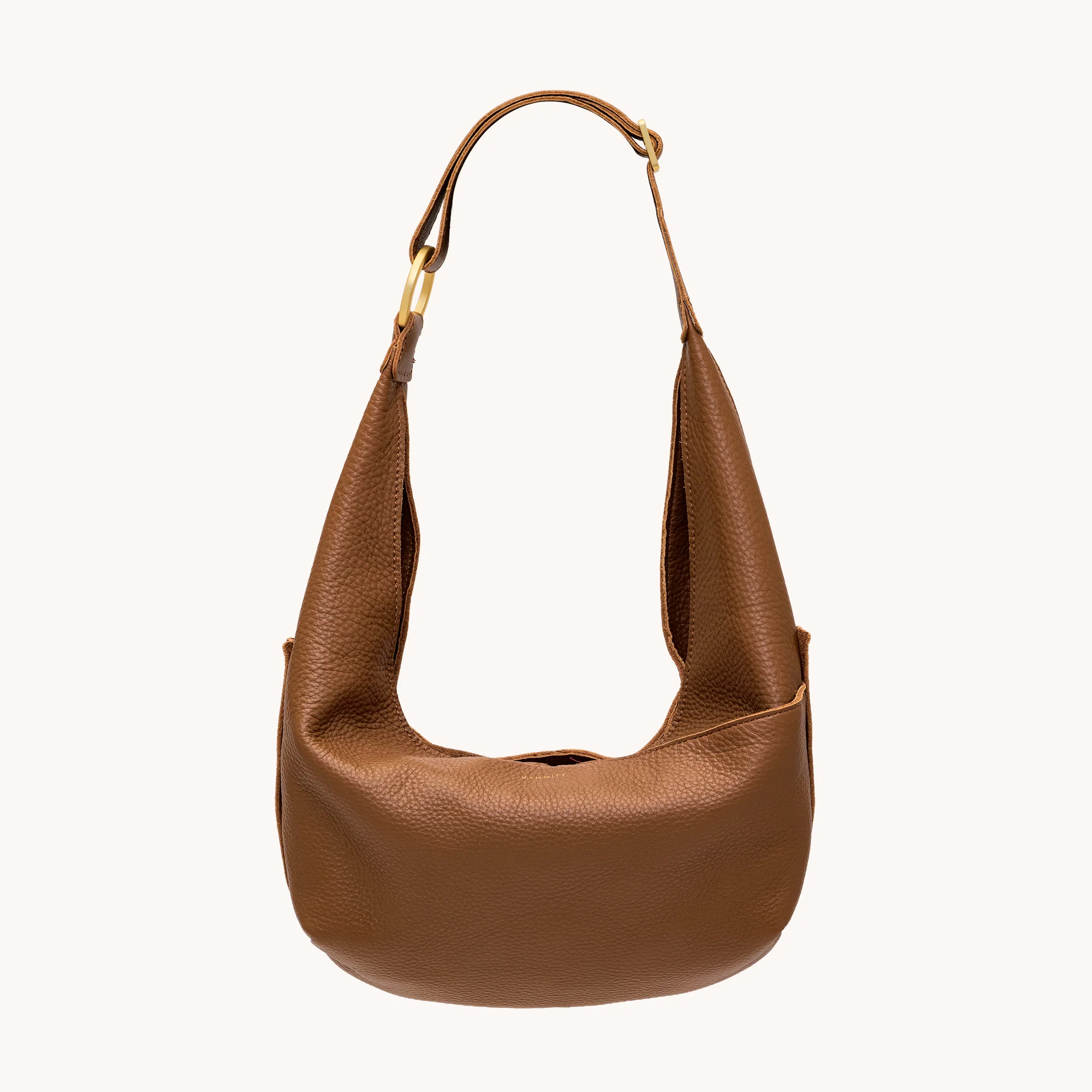 Tom Zip | Mahogany Pebble/Brushed Gold Red Zip | Med - Image 6