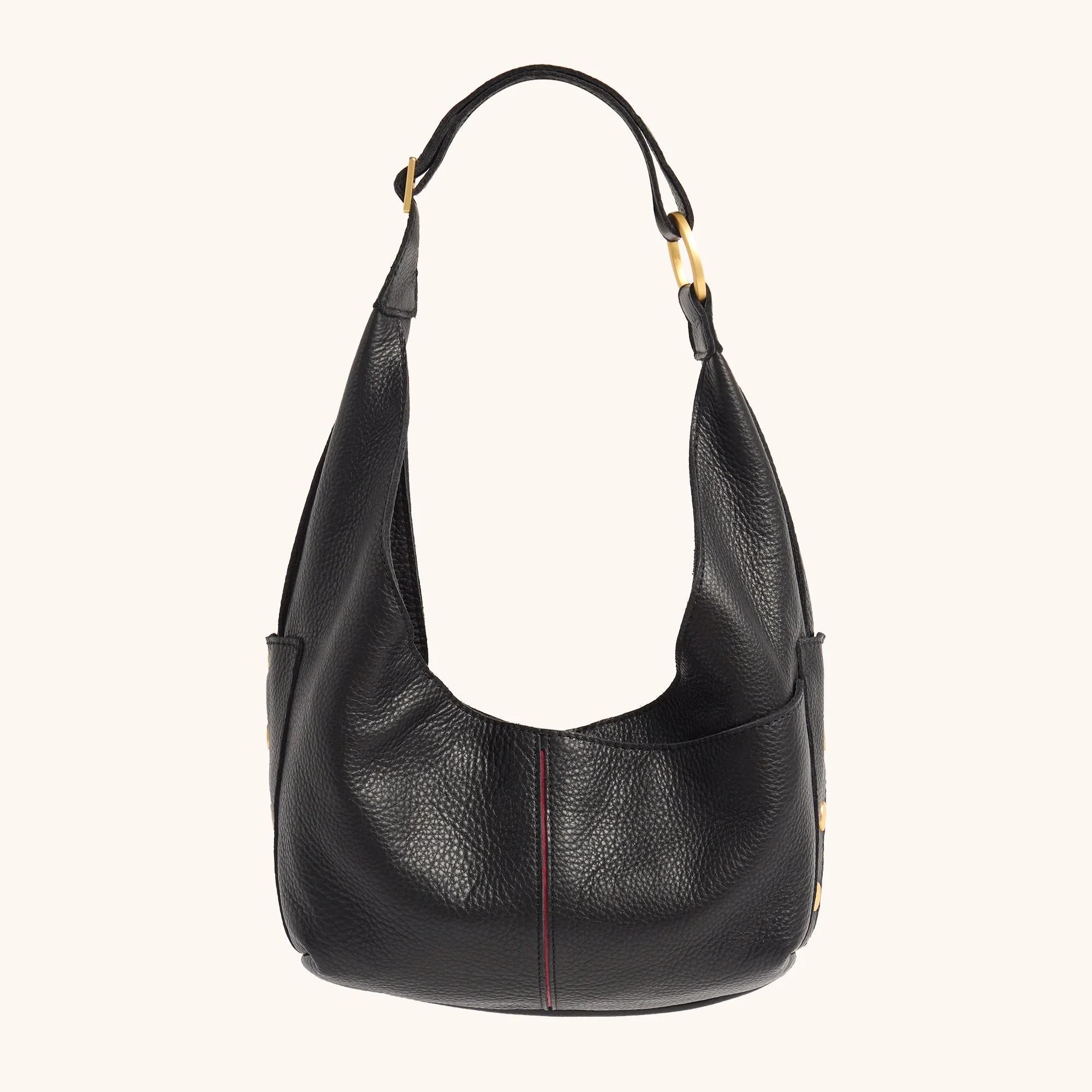 Tom Zip | Black/Brushed Gold Red Zip | Med - Image 3