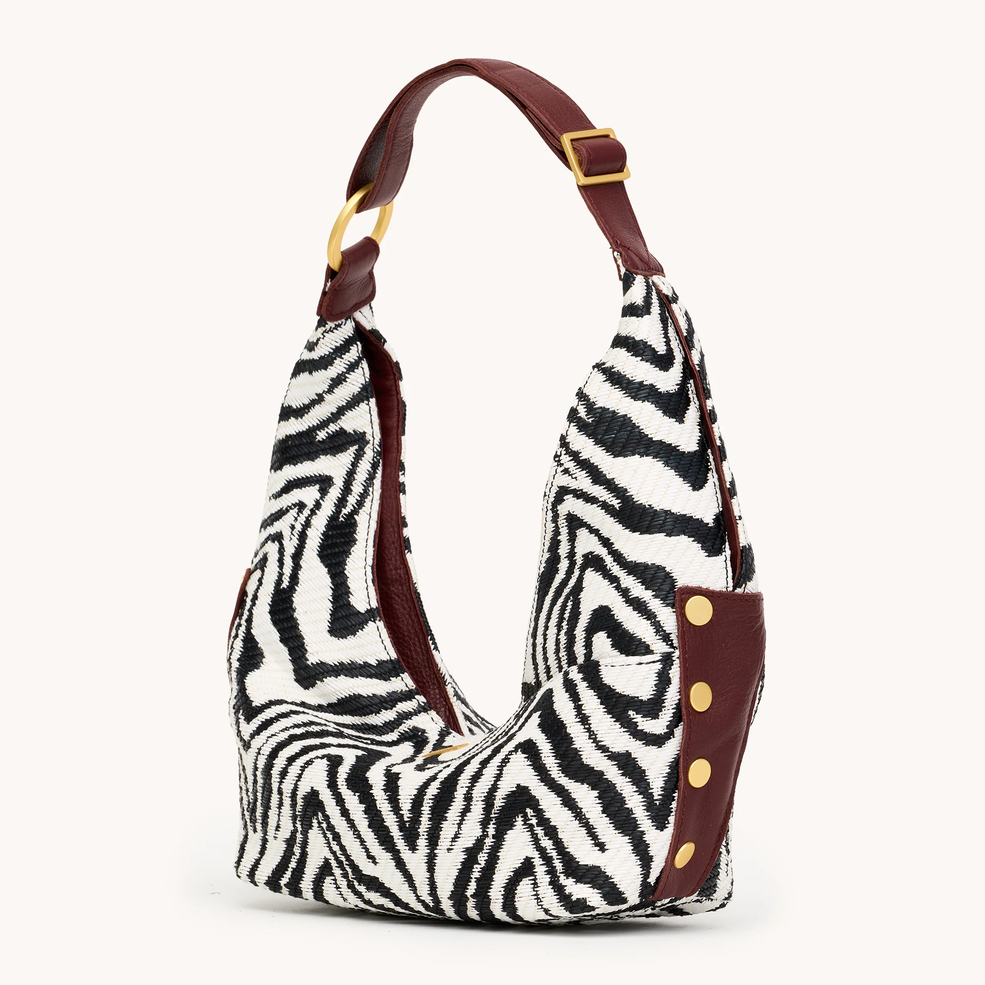 Tom Zip | Zebra/Brushed Gold | Med - Image 5