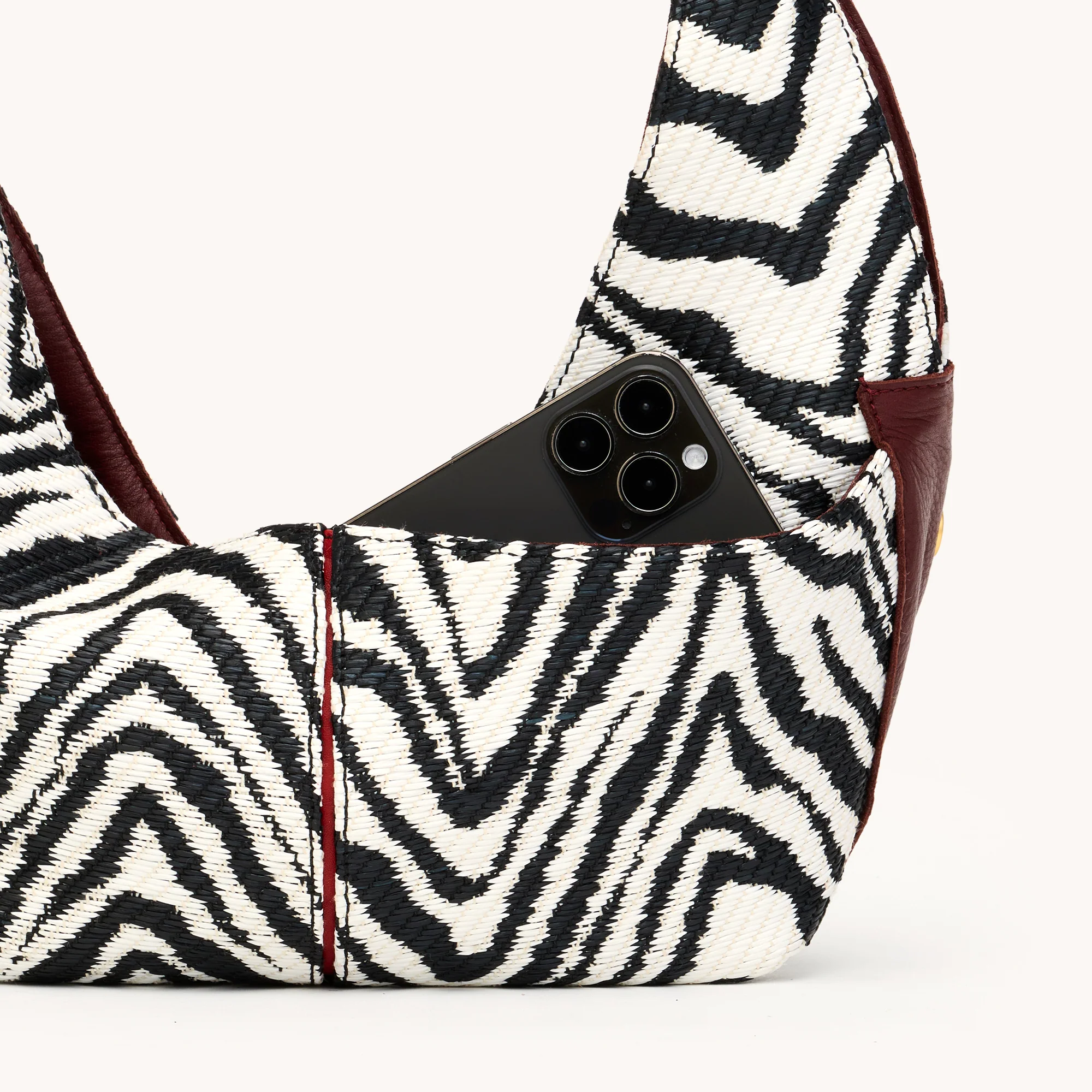 Tom Zip | Zebra/Brushed Gold | Med - Image 6