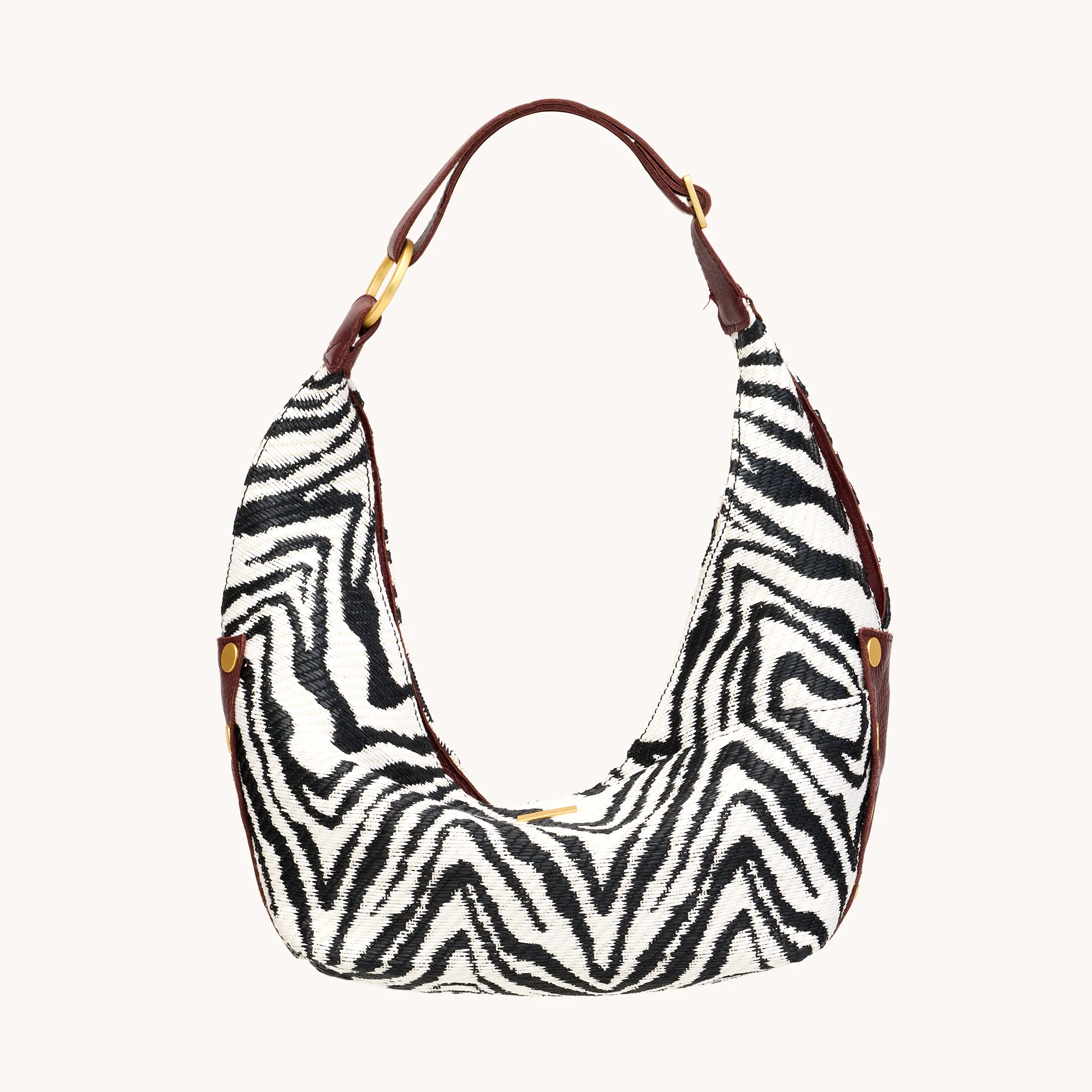 Tom Zip | Zebra/Brushed Gold | Med - Image 7