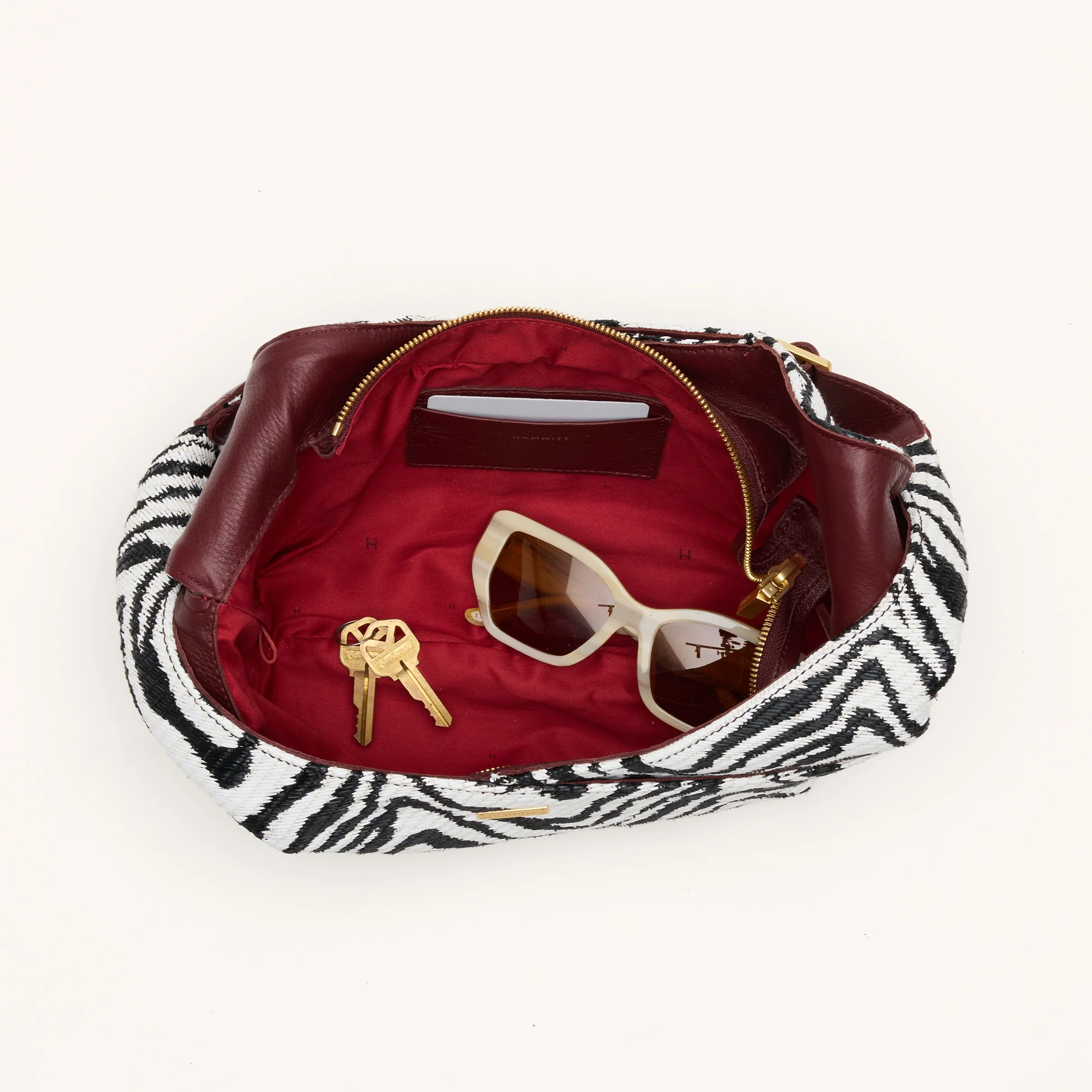 Tom Zip | Zebra/Brushed Gold | Med - Image 8