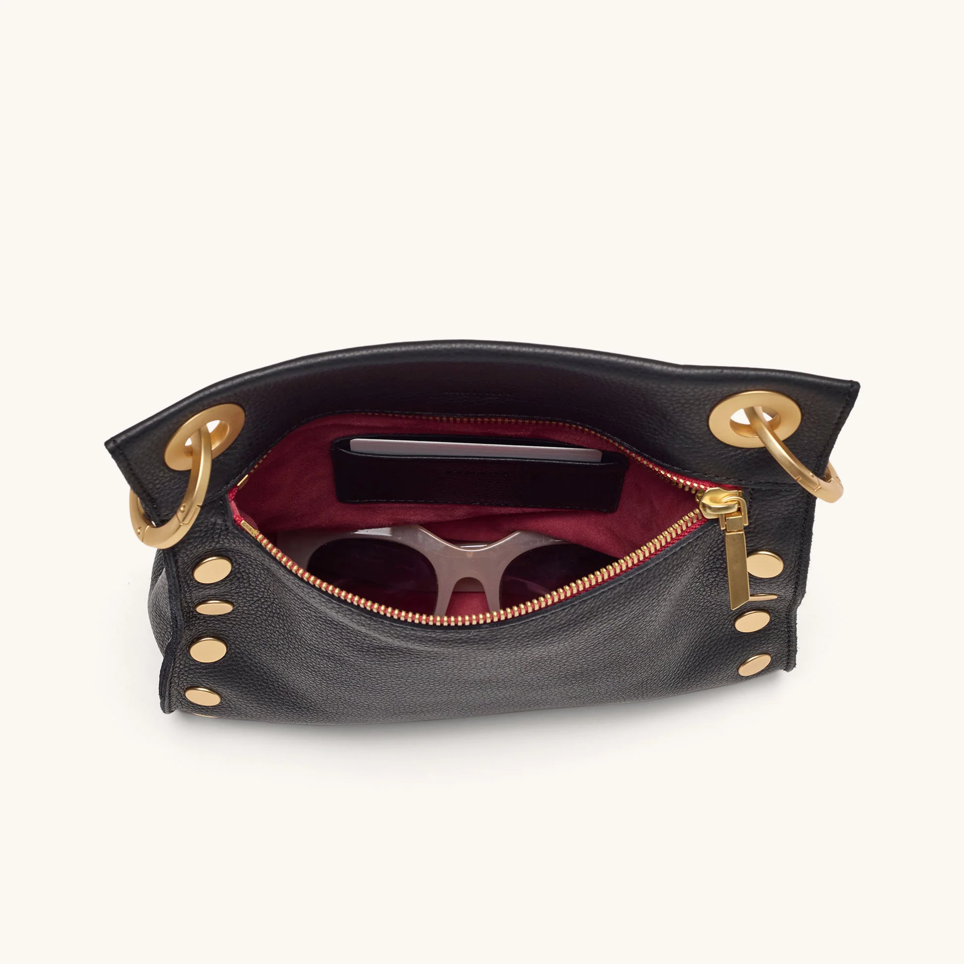 Tony | Black/Brushed Gold Red Zip | Med - Image 7