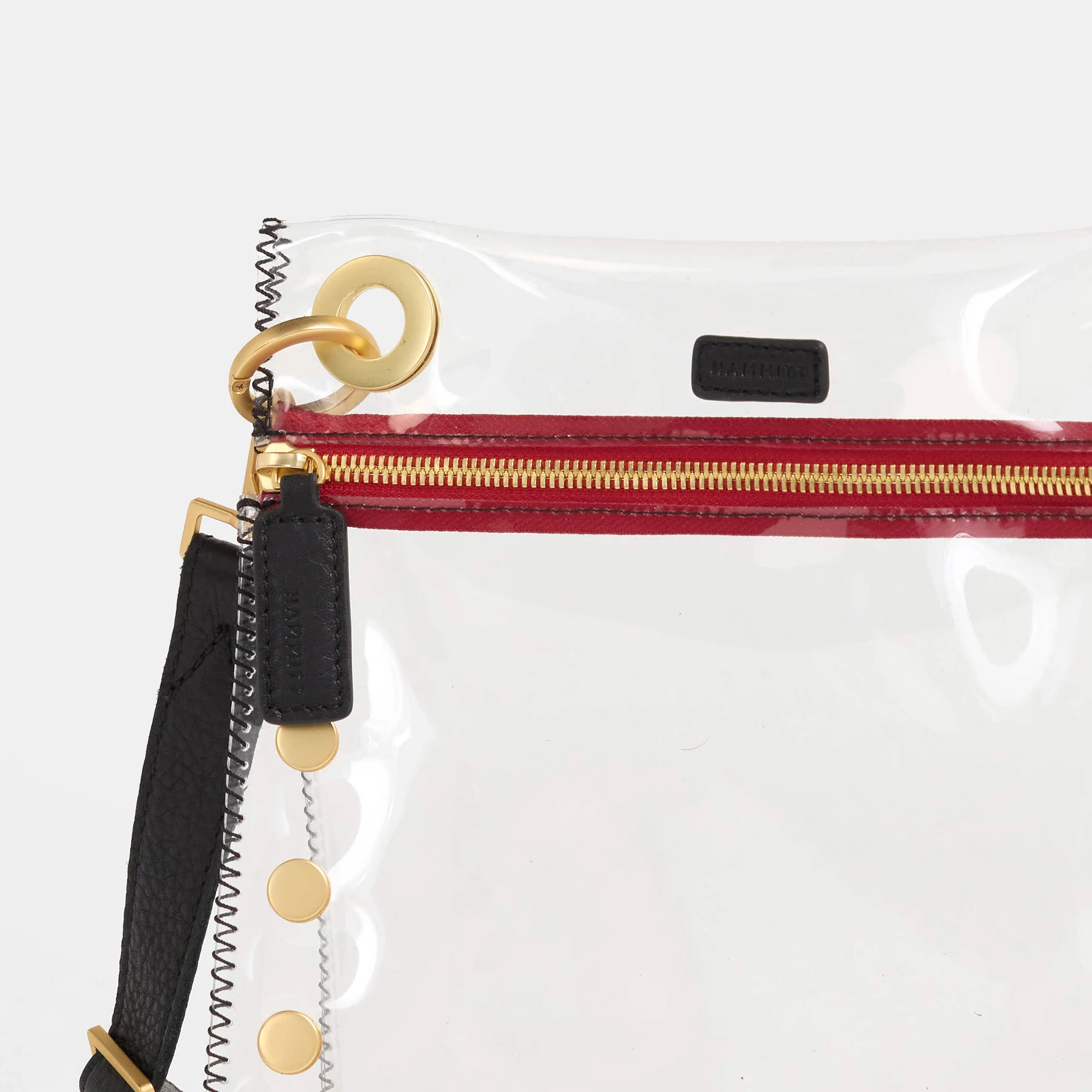 Tony Clear | Black/Brushed Gold Red Zip | Med - Image 4